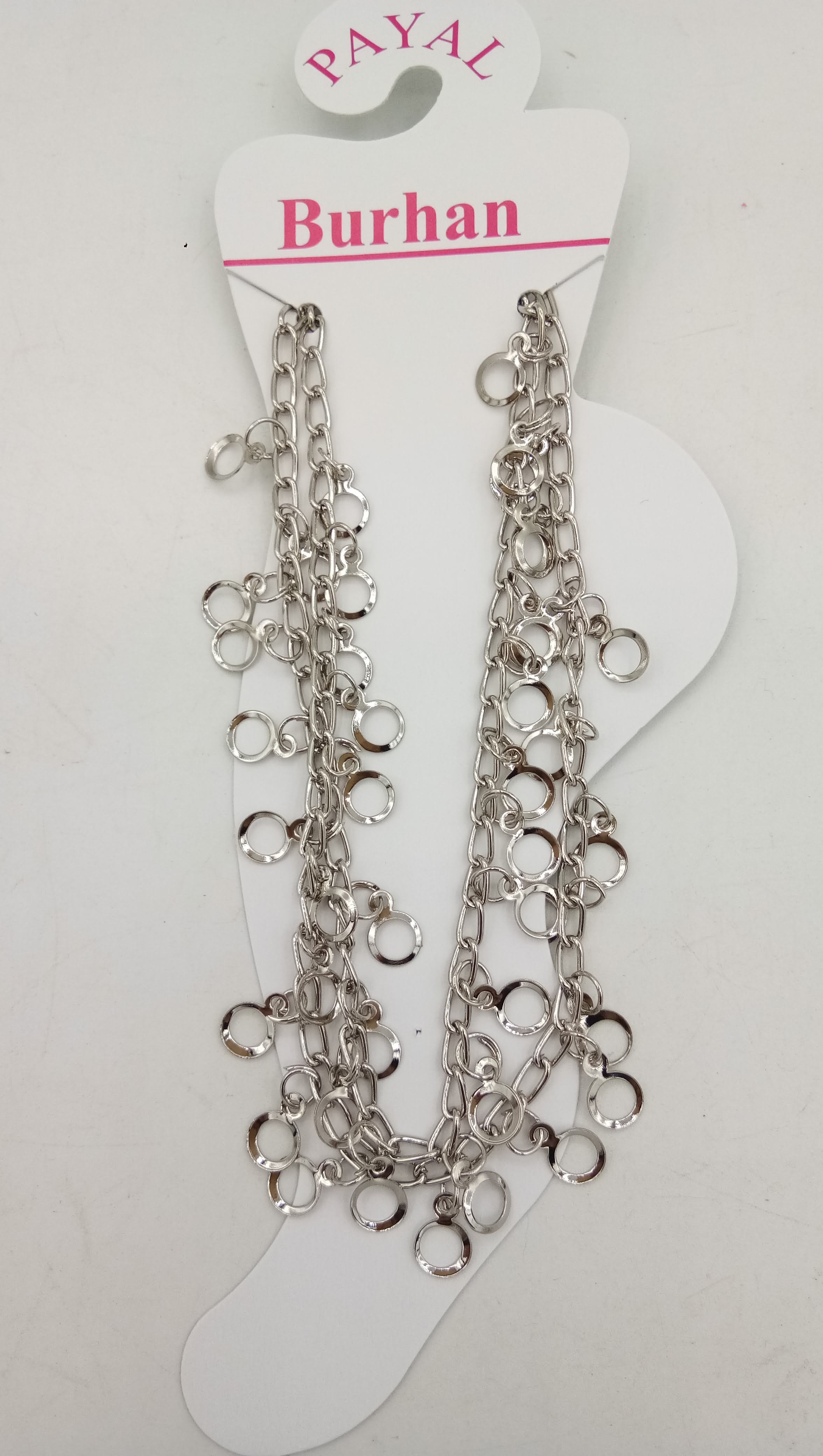 NICKEL PLAIN PAYAL - 1834