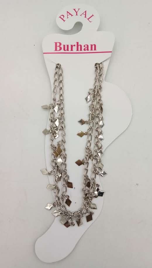 NICKEL PLAIN PAYAL - 1825