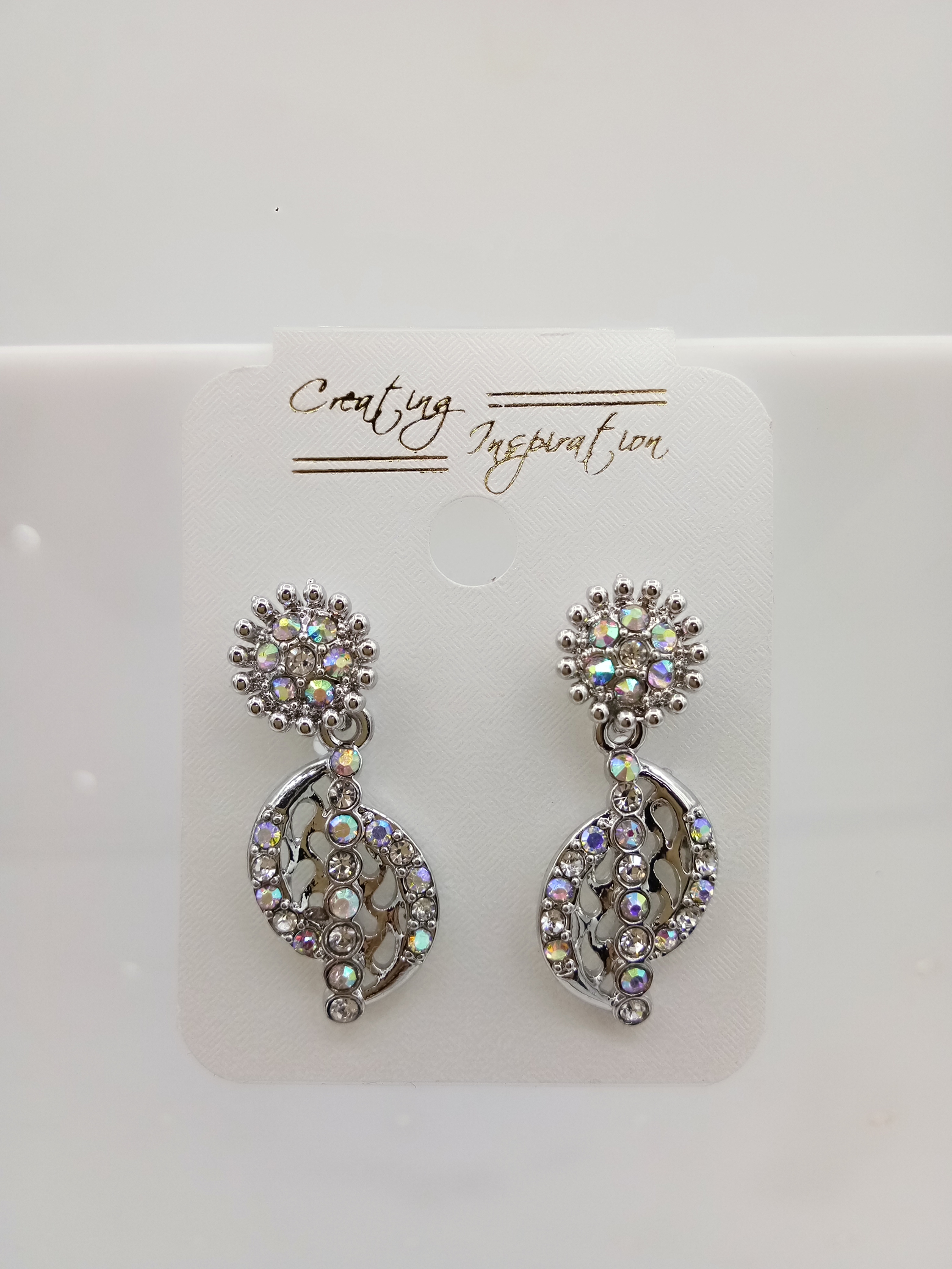 RODIUM WHITE STONE TOPS - 1111121