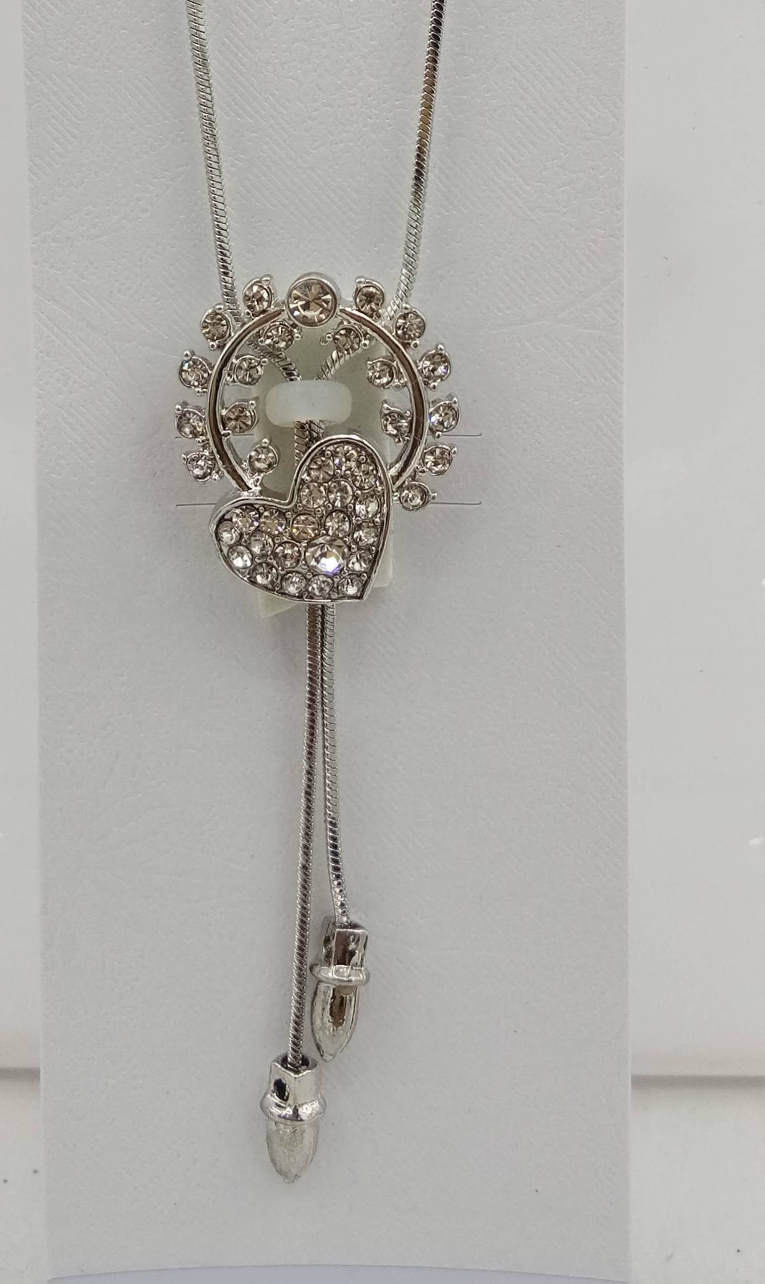 RODIUM TIE PENDANT - 1625