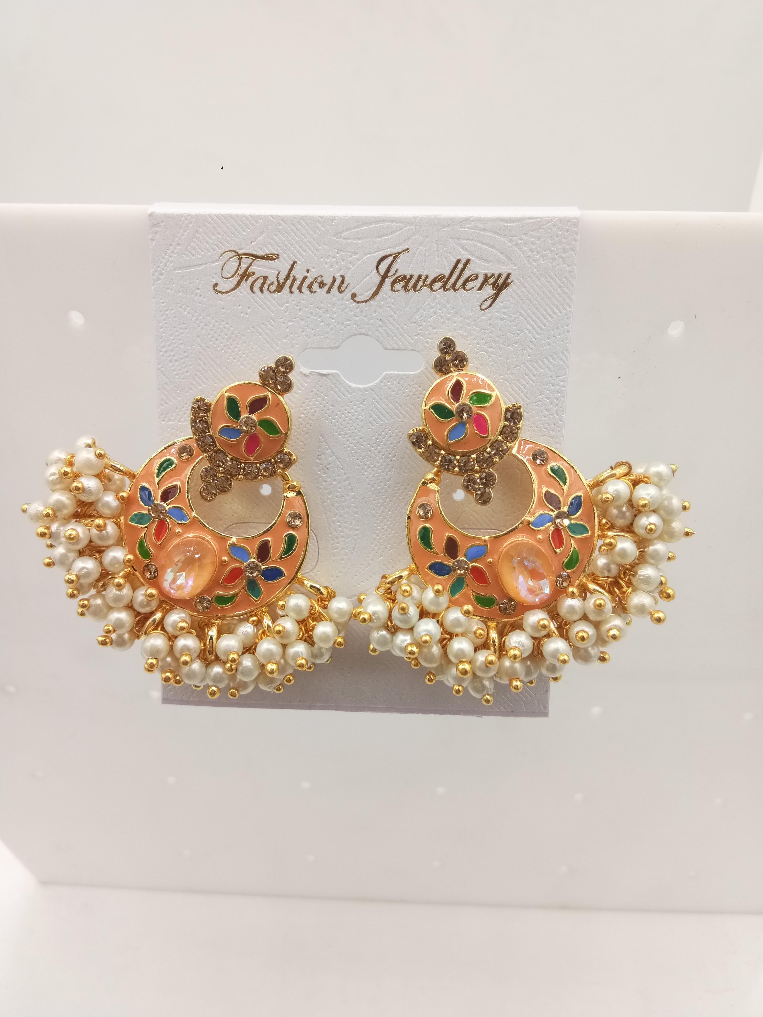 ROSE MUTLI CMN GHUCHA EARRING - 522442