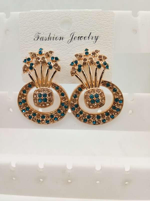 ROSE CR + LCT  STONE EARRING - 522966