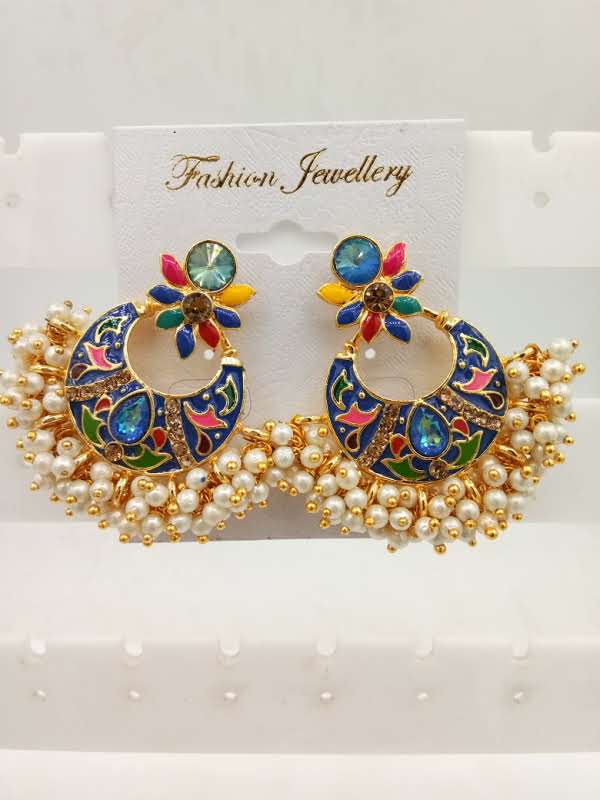 ROSE MULTI CMN GHUCHA  EARRING - 522440