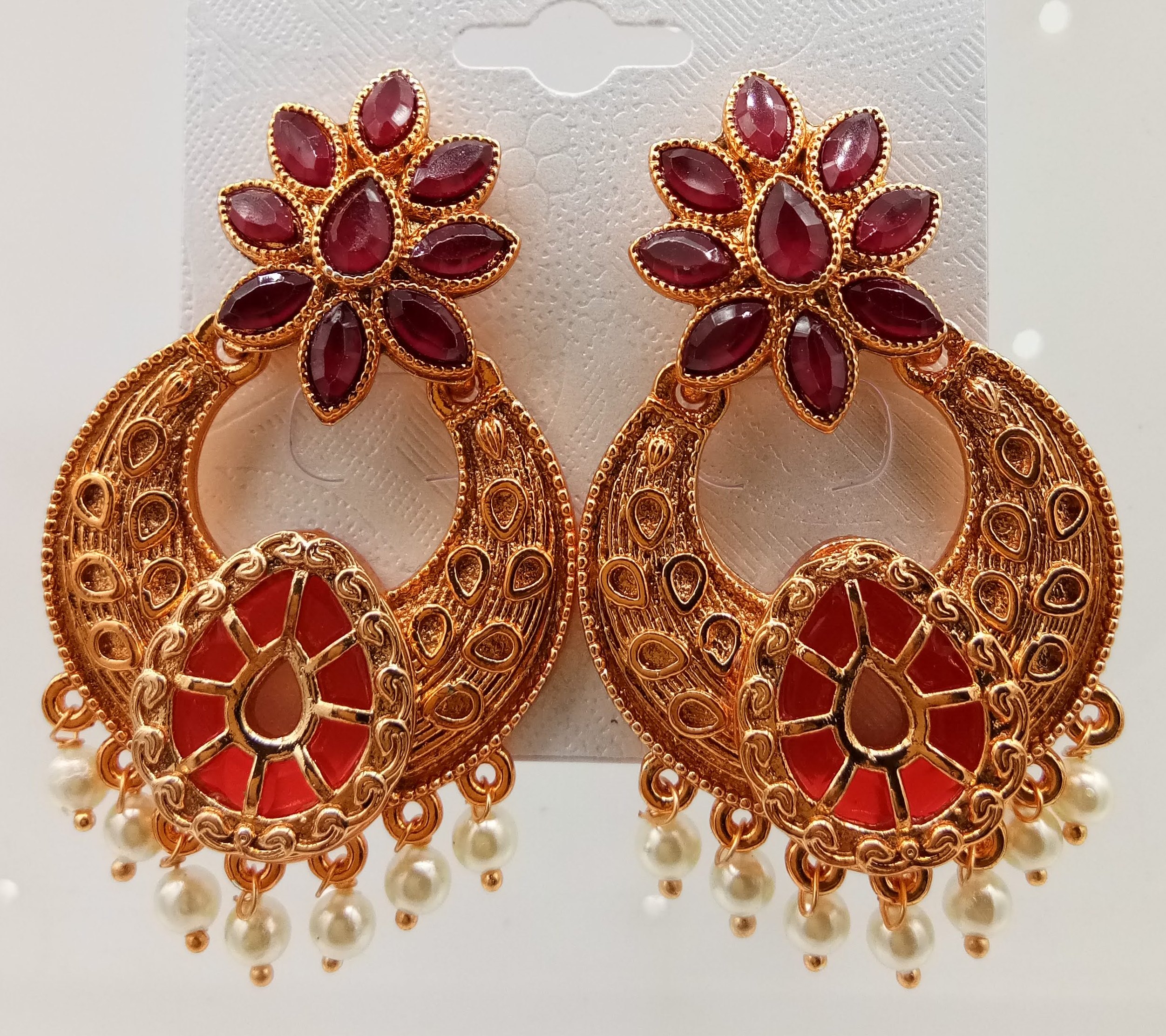 ROSE ANTIQUE EARRING - 523270