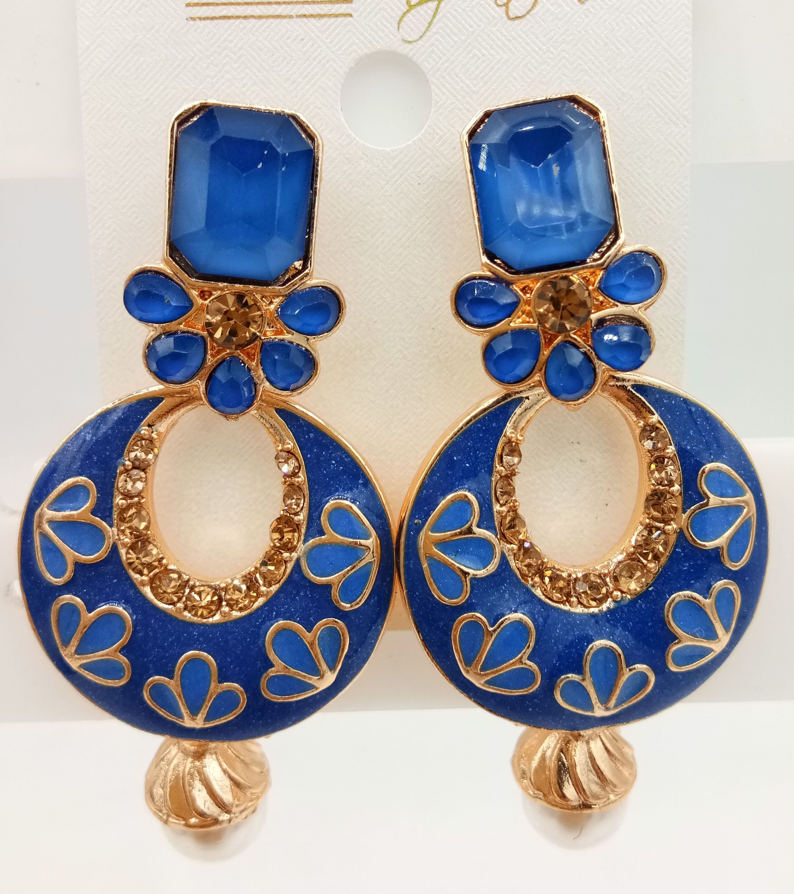 ROSE CMN ASSST WT MOTI EARRING - 523260