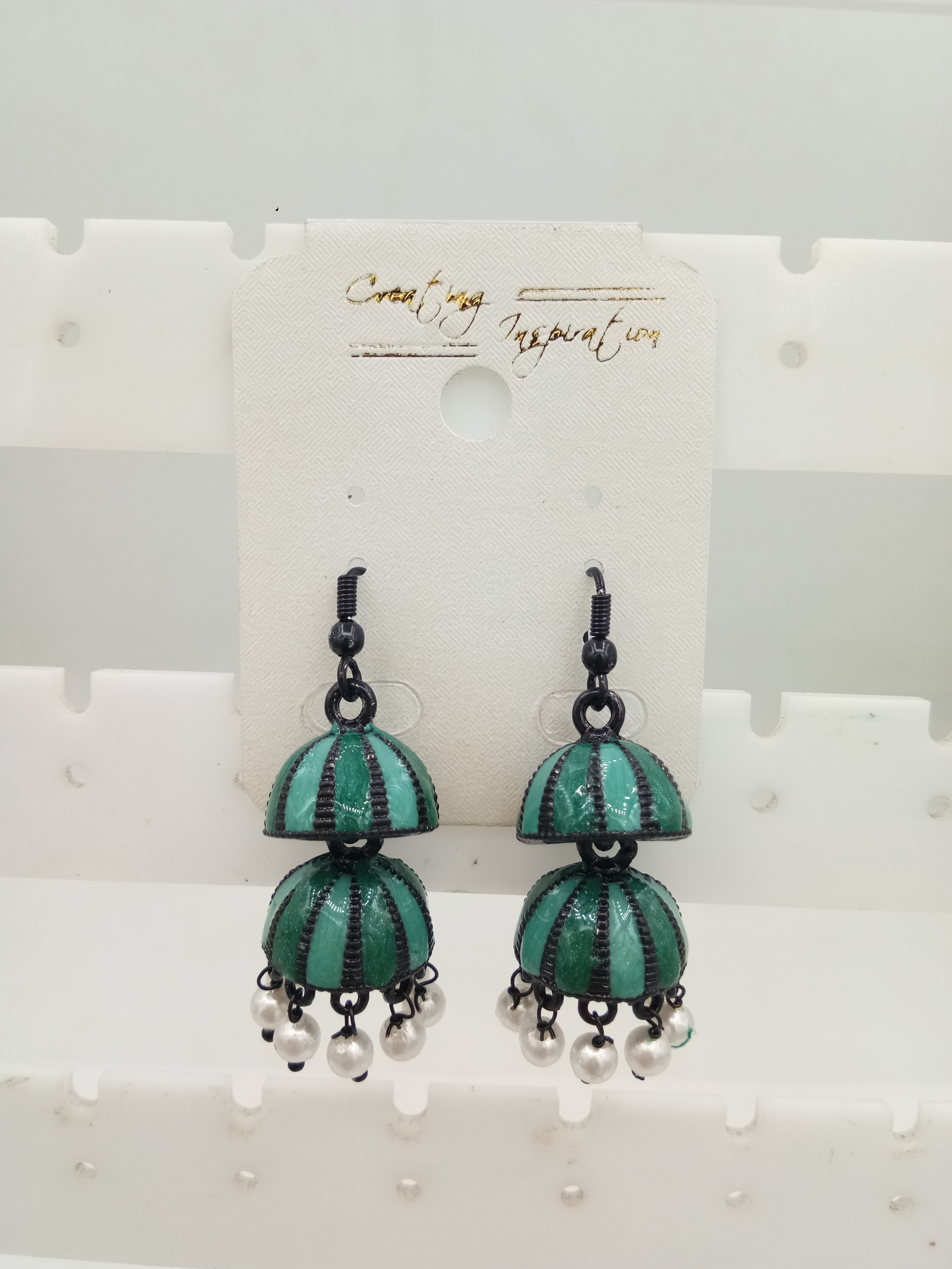 BLK AKDA DBL JHUMKI - 522583