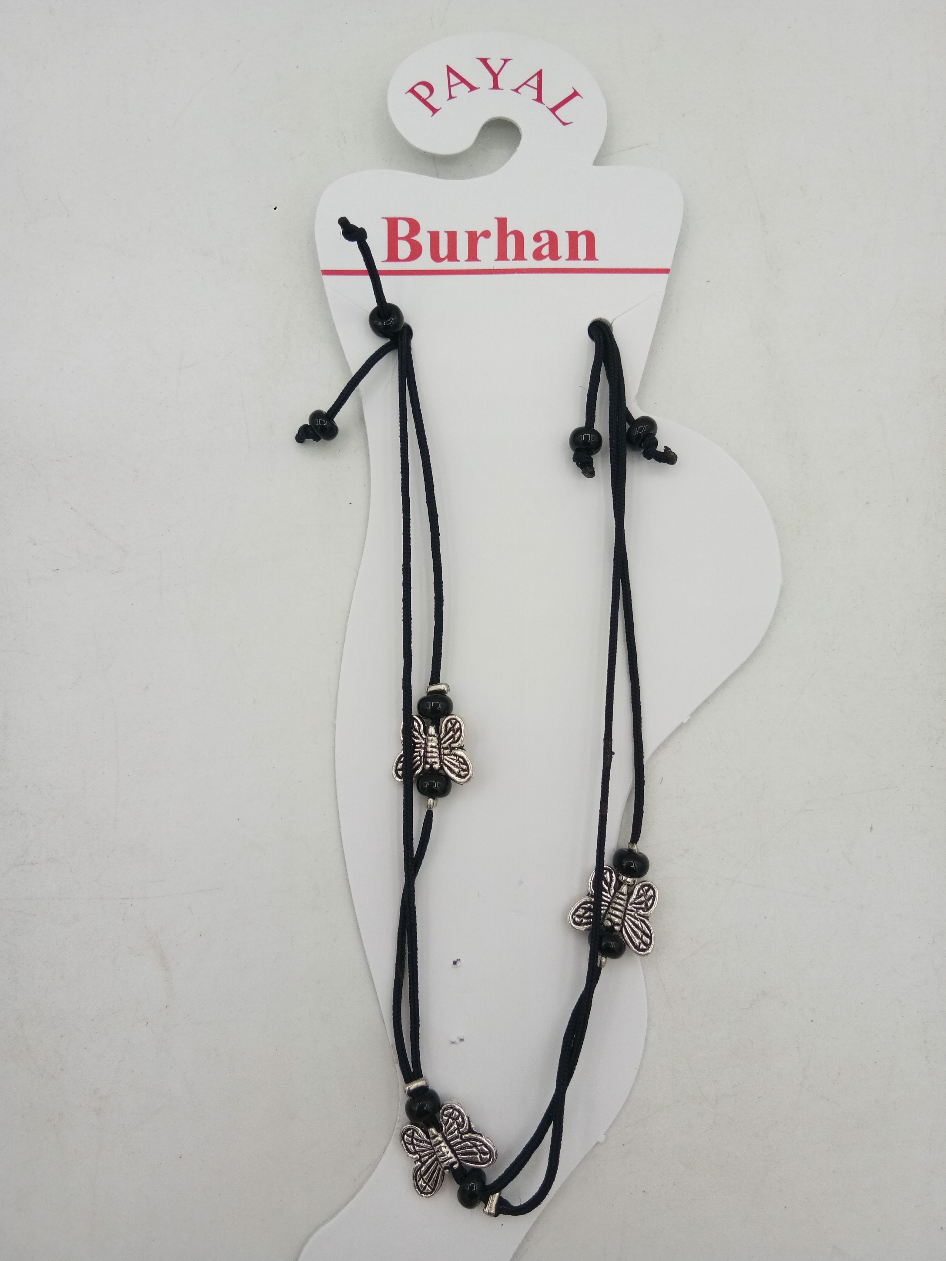 BURHAN BLACK DHAGA PAYAL - 0021