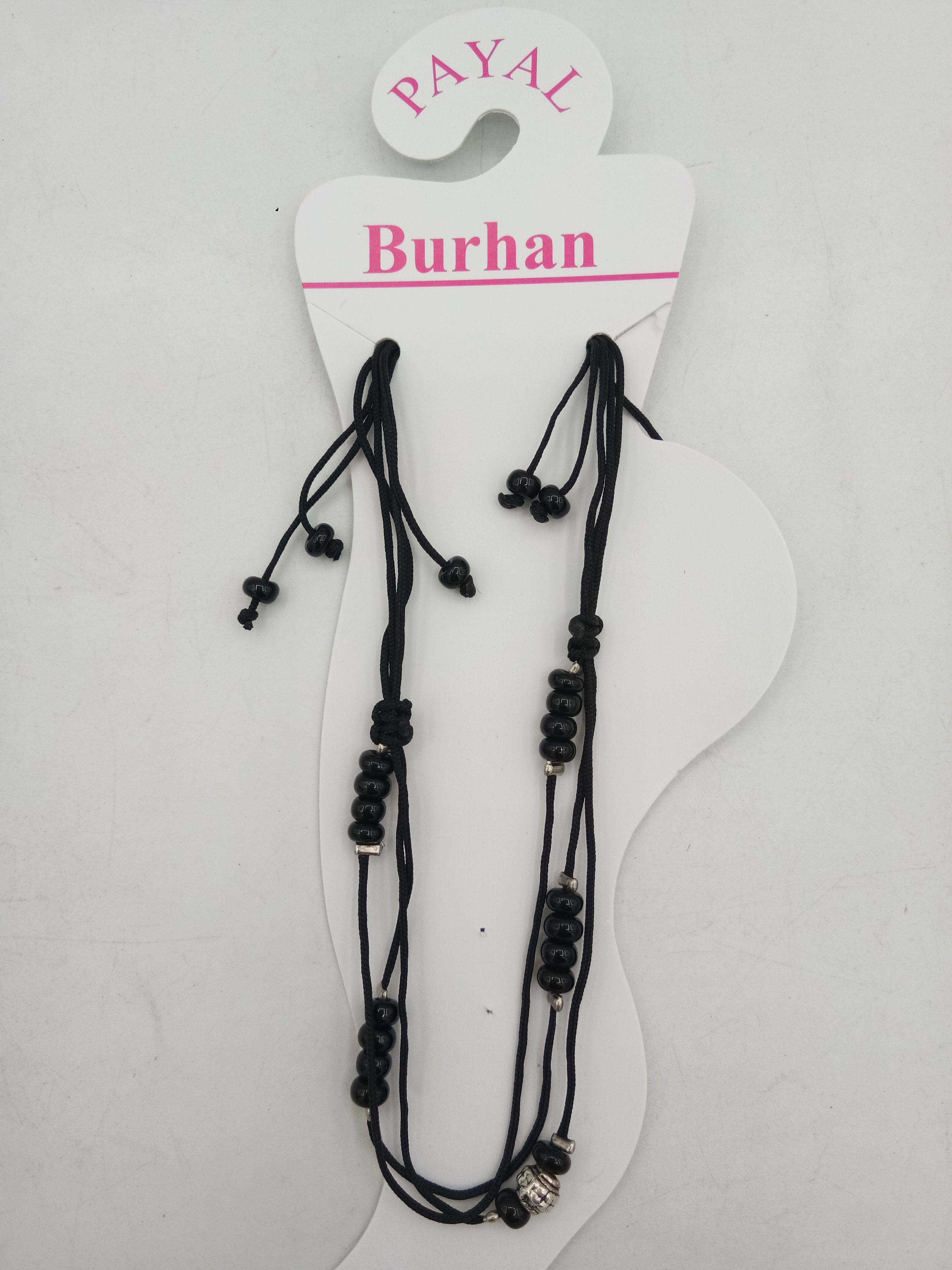 BURHAN BLACK DHAGA PAYAL - 0048