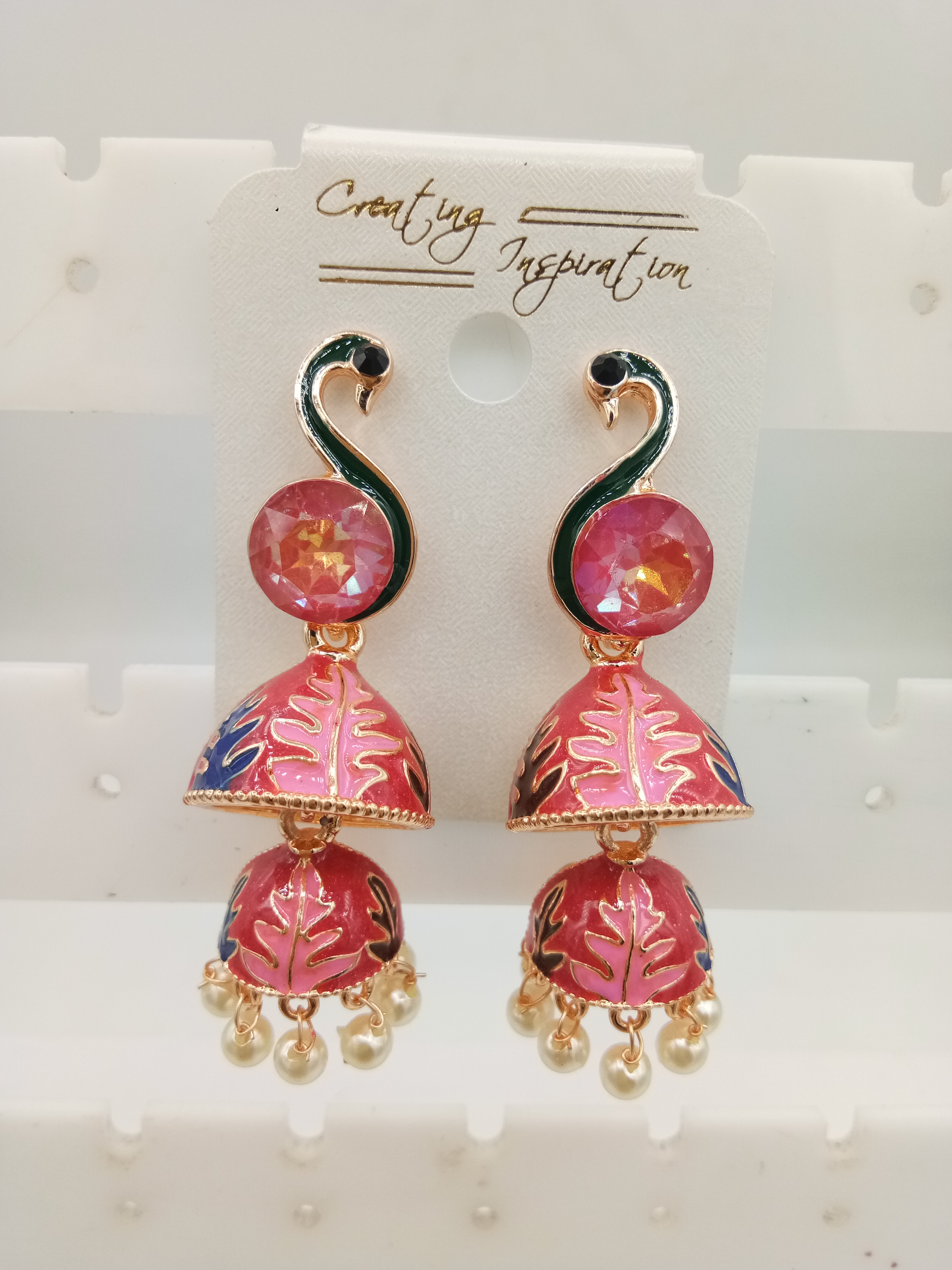 ROSE MULTI CMN DOUBLE JHUMKI - 523524
