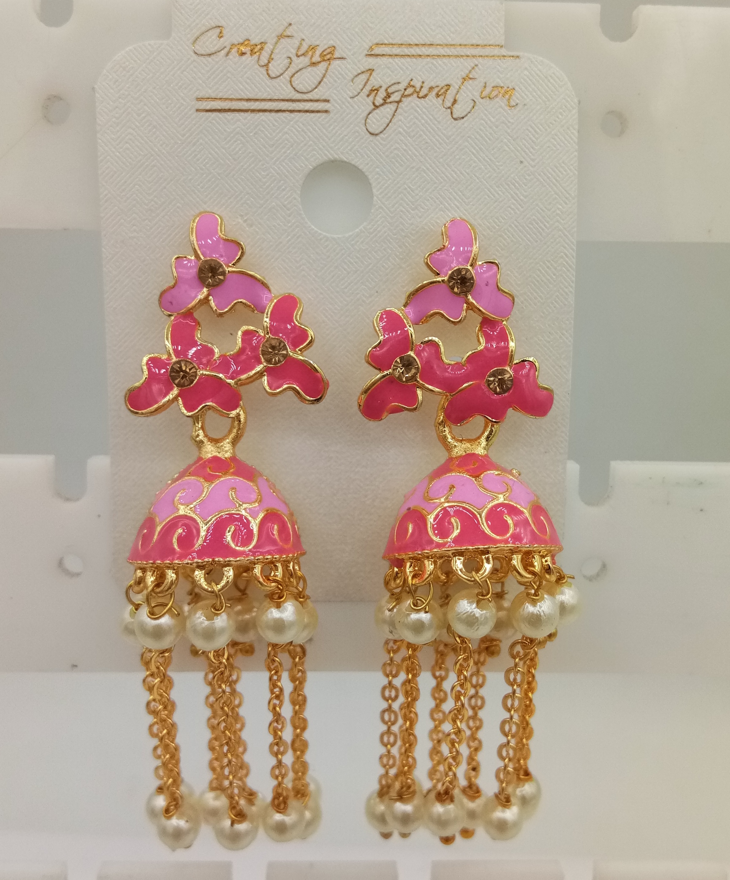 LG CMN CHAIN JHUMKI - 523554