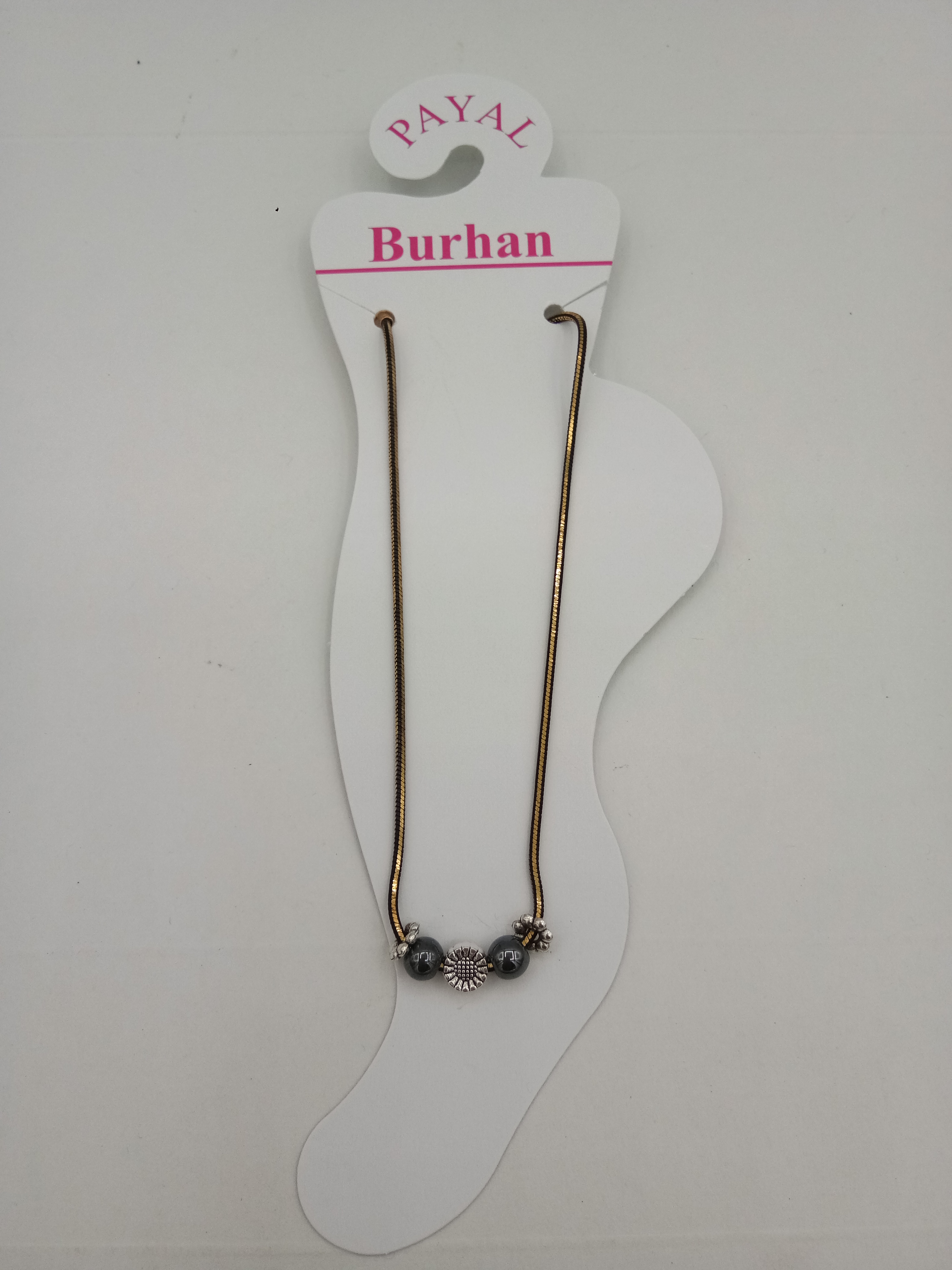 BLACK CHAIN PAYAL - 0022