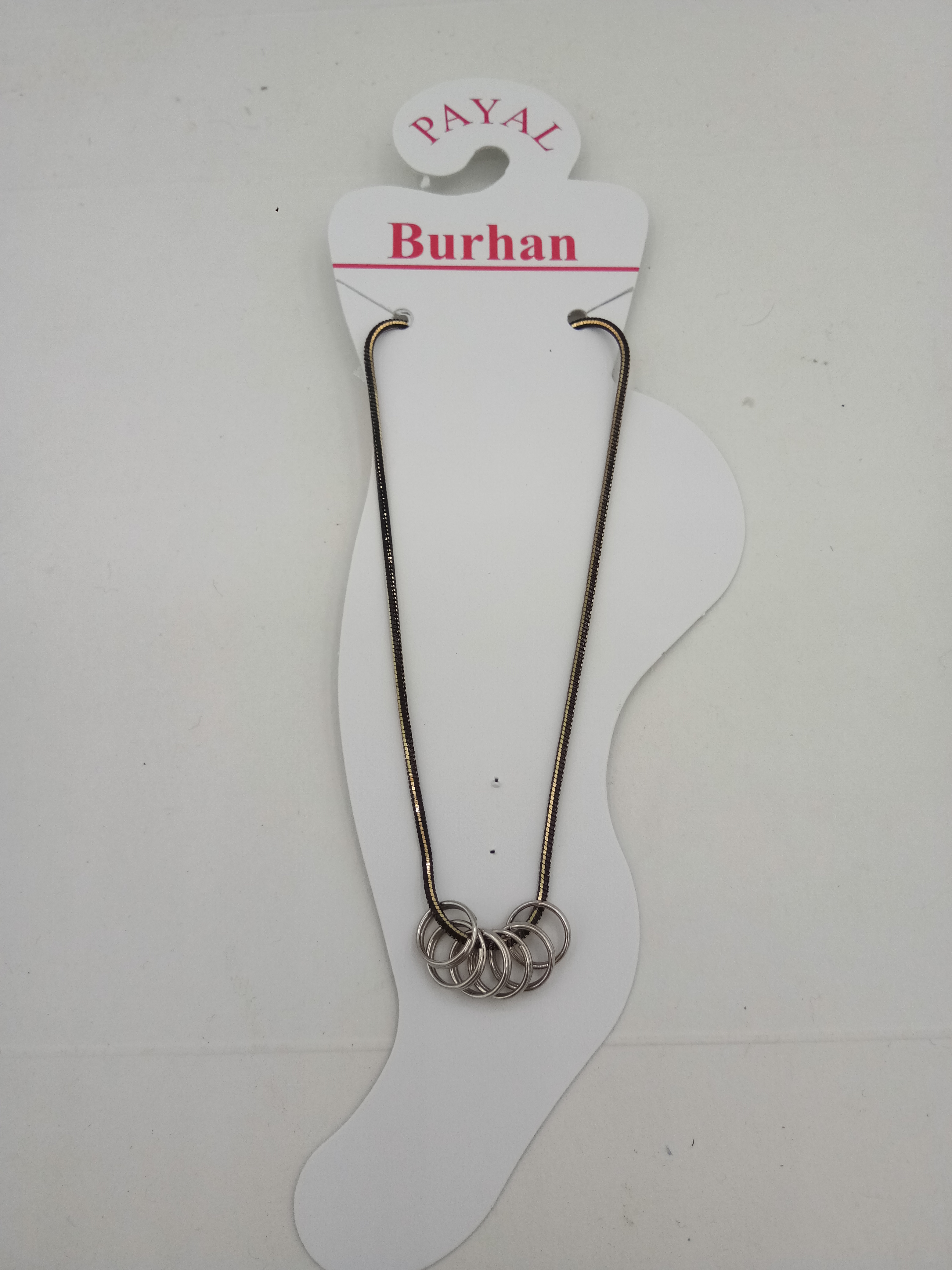 BLACK CHAIN PAYAL - 0036