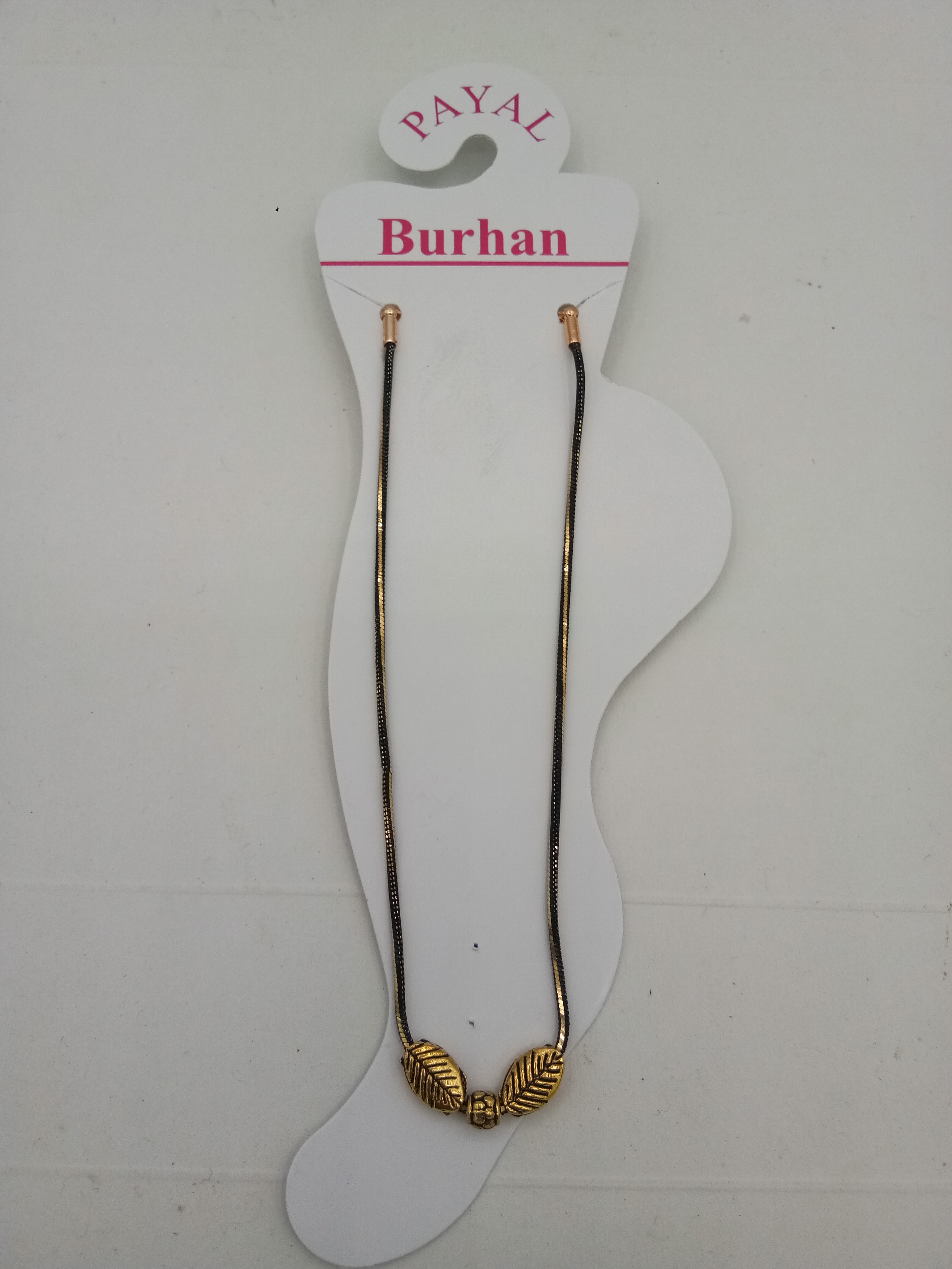 BLACK CHAIN PAYAL - 0049