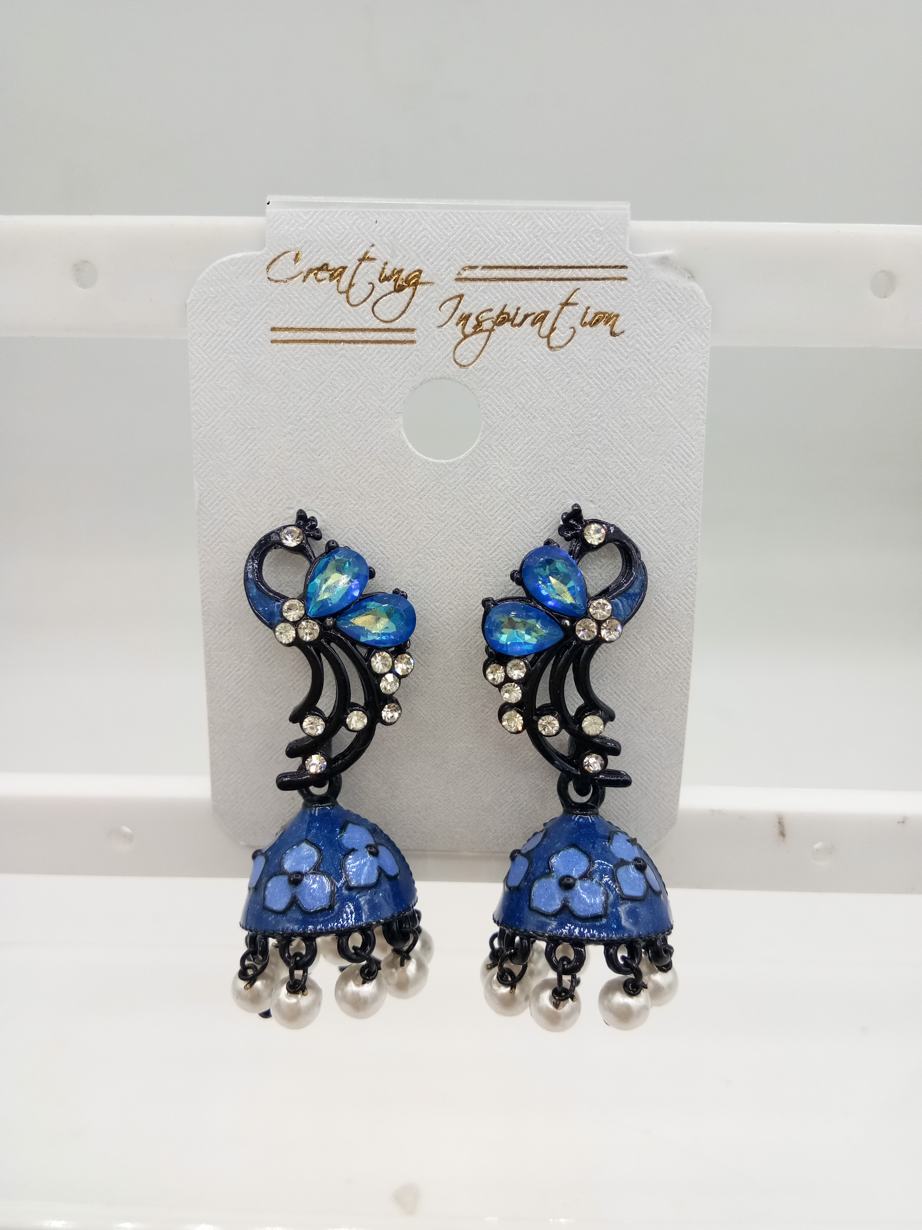 BLACK CMN WT STONE + ASSST JHUMKI -523091