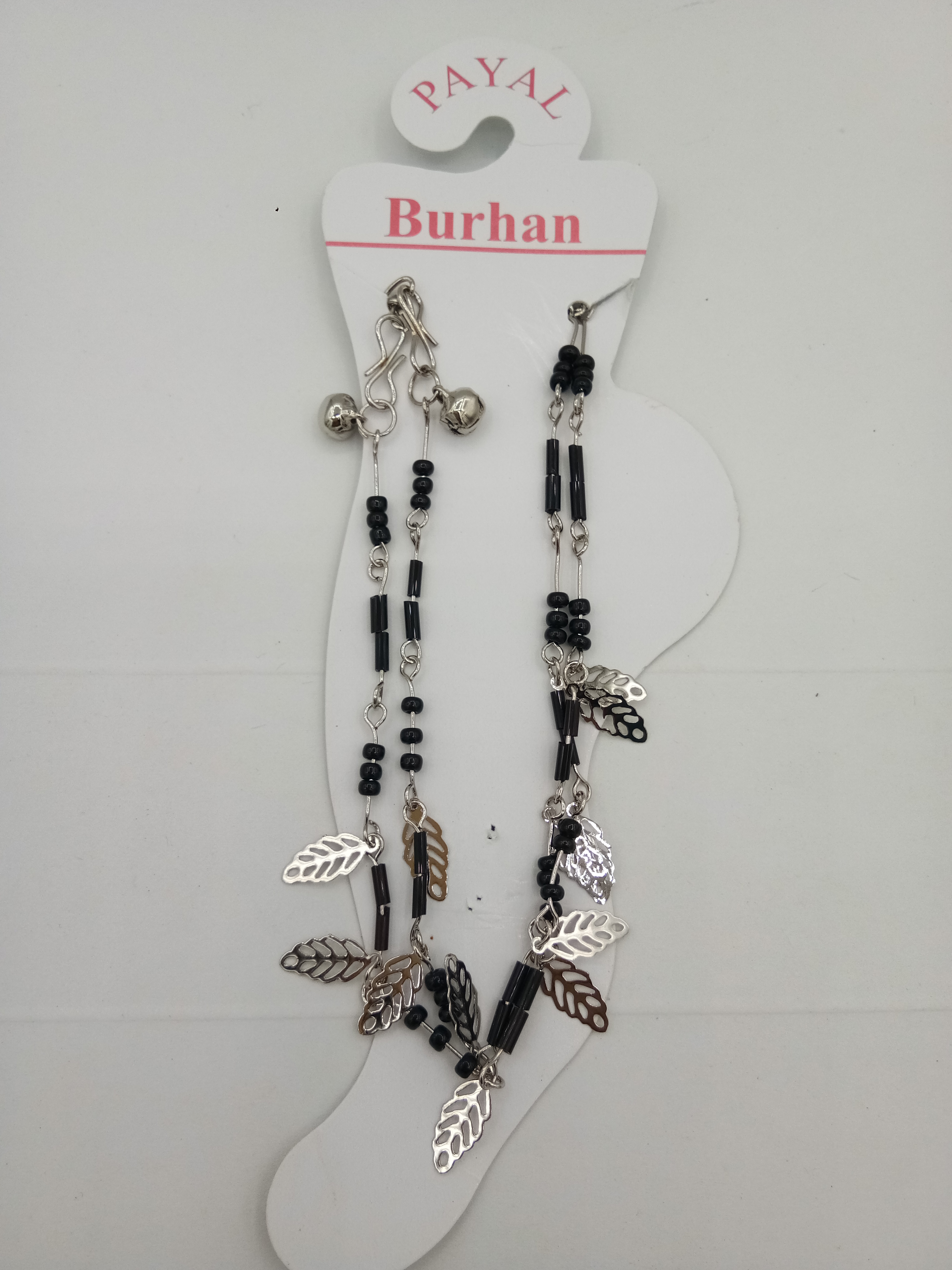 NICKEL BLACK FANCY PAYAL - 3022