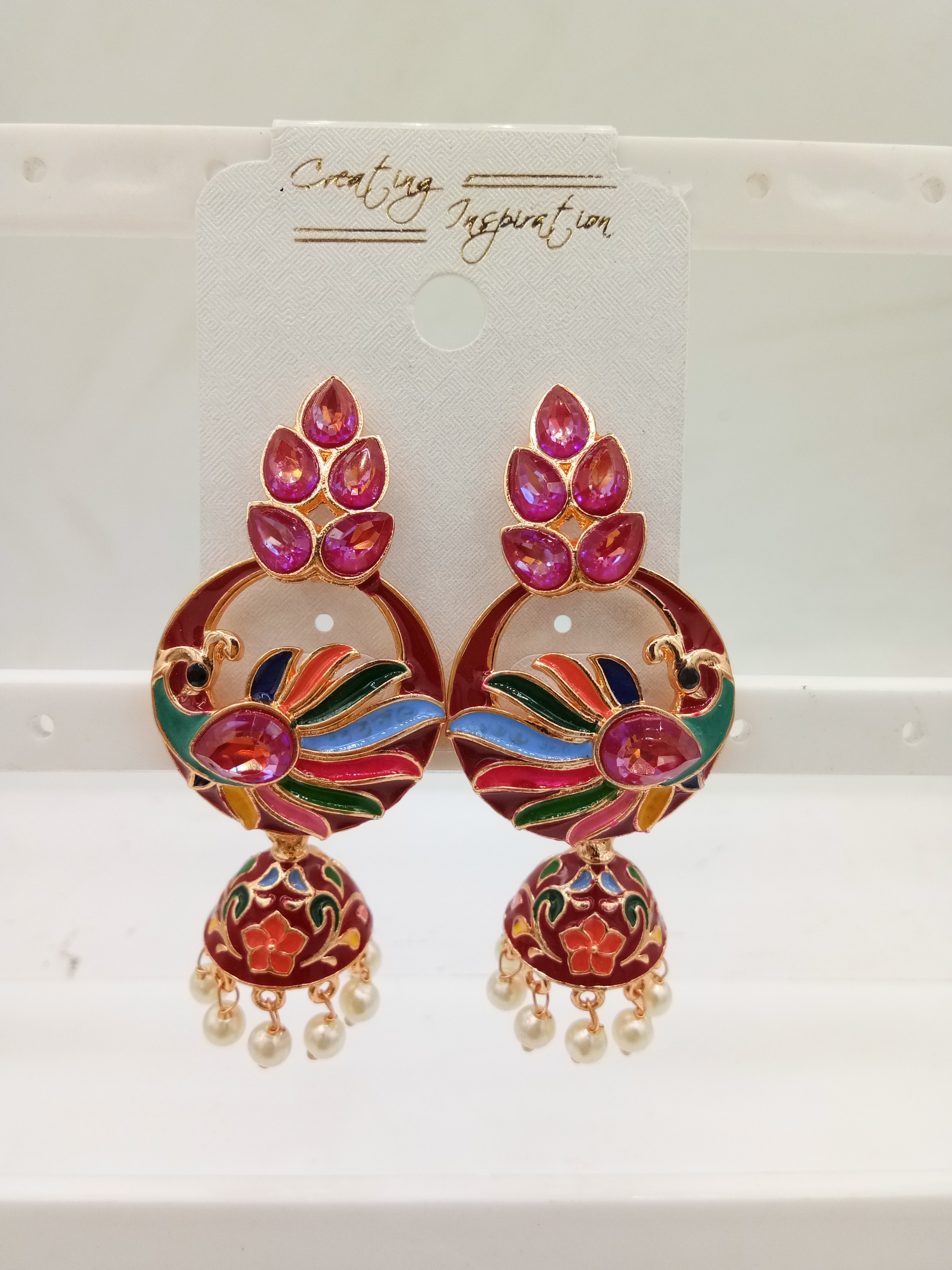 ROSE MULTI CMN + CLR ASSST JHUMKI - 523720