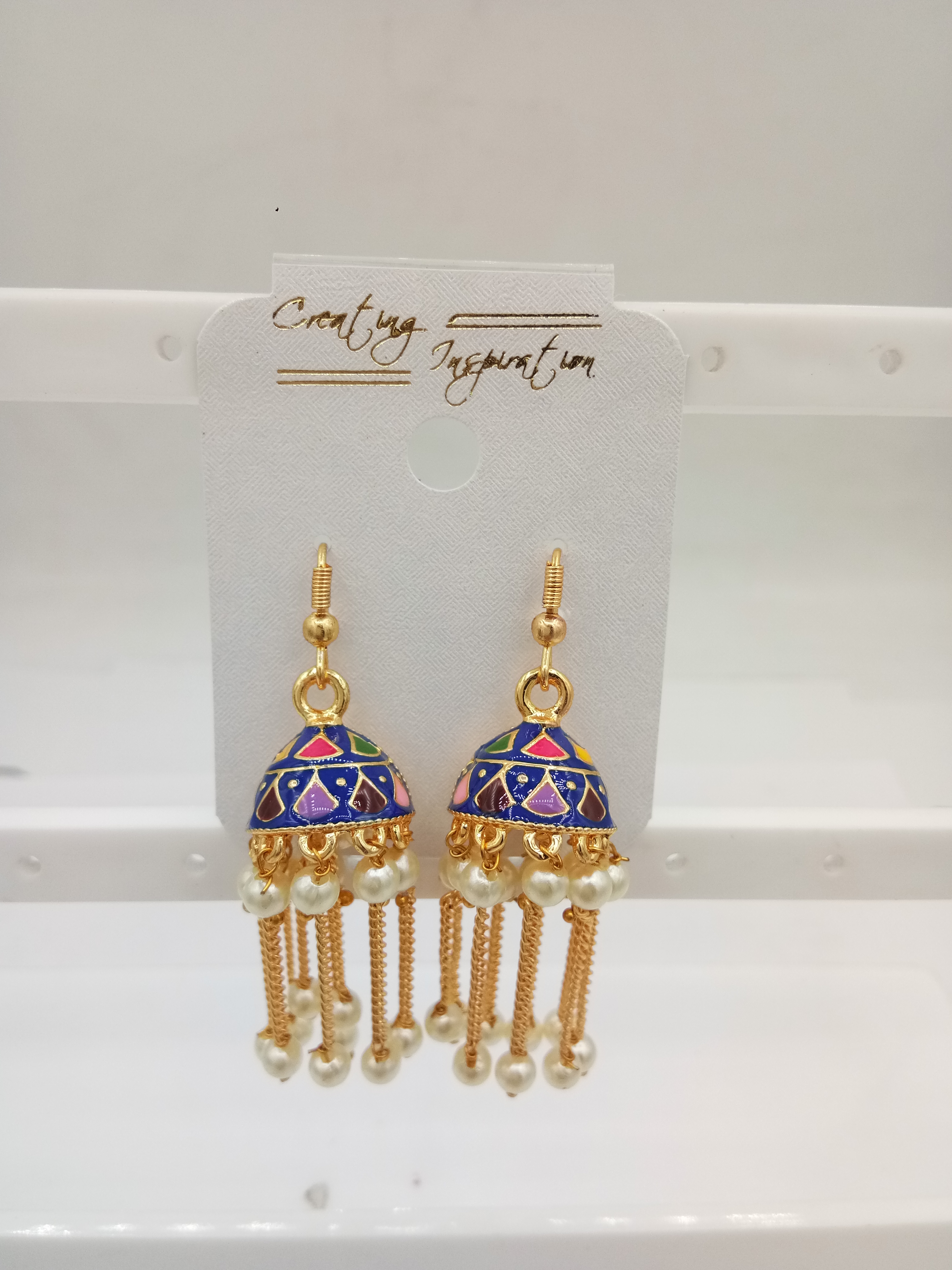 LG MULTI MEENA CHAIN JHUMKI - 521260