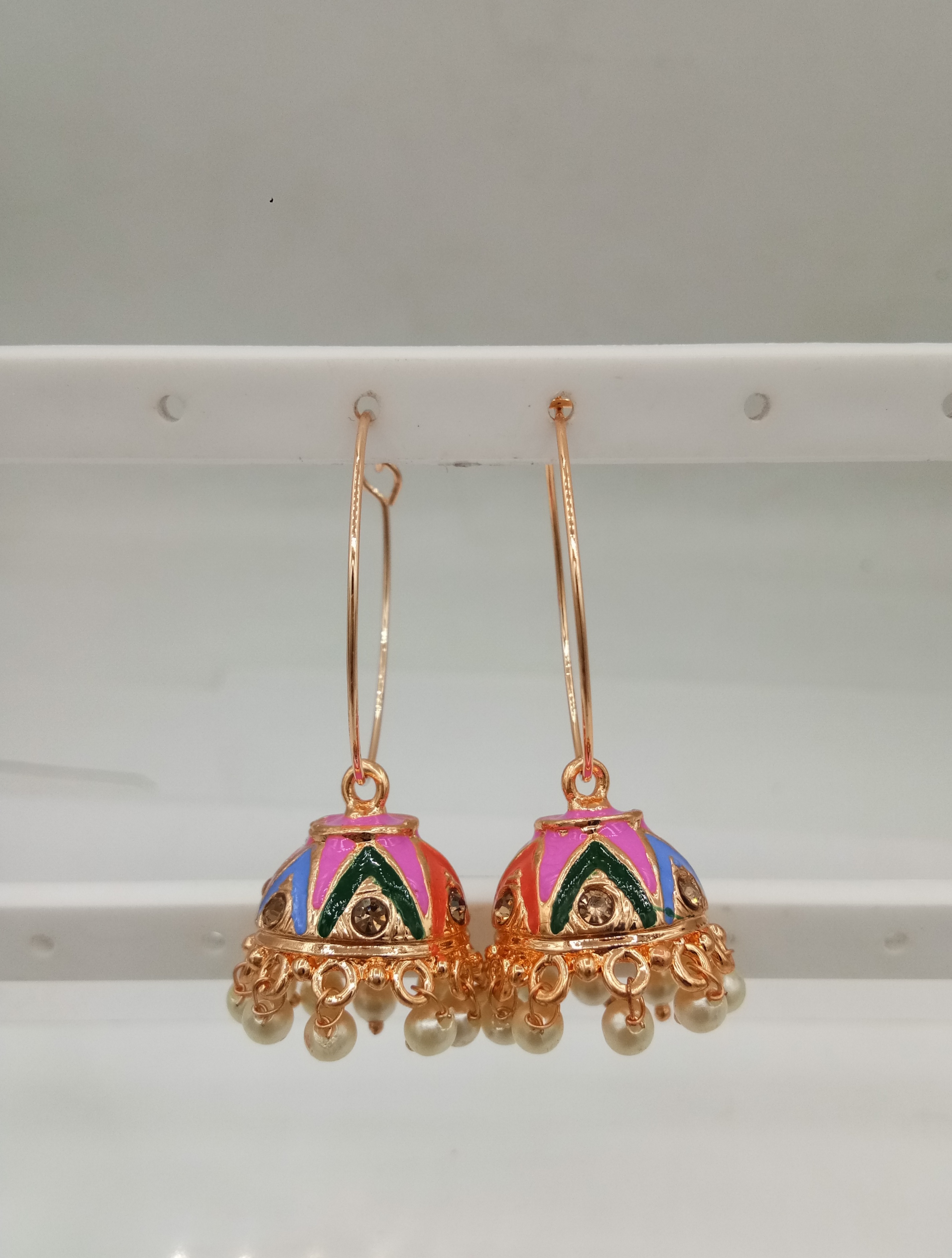 ROSE MULTI CMN PLAIN BAALI JHUMKI - 522945