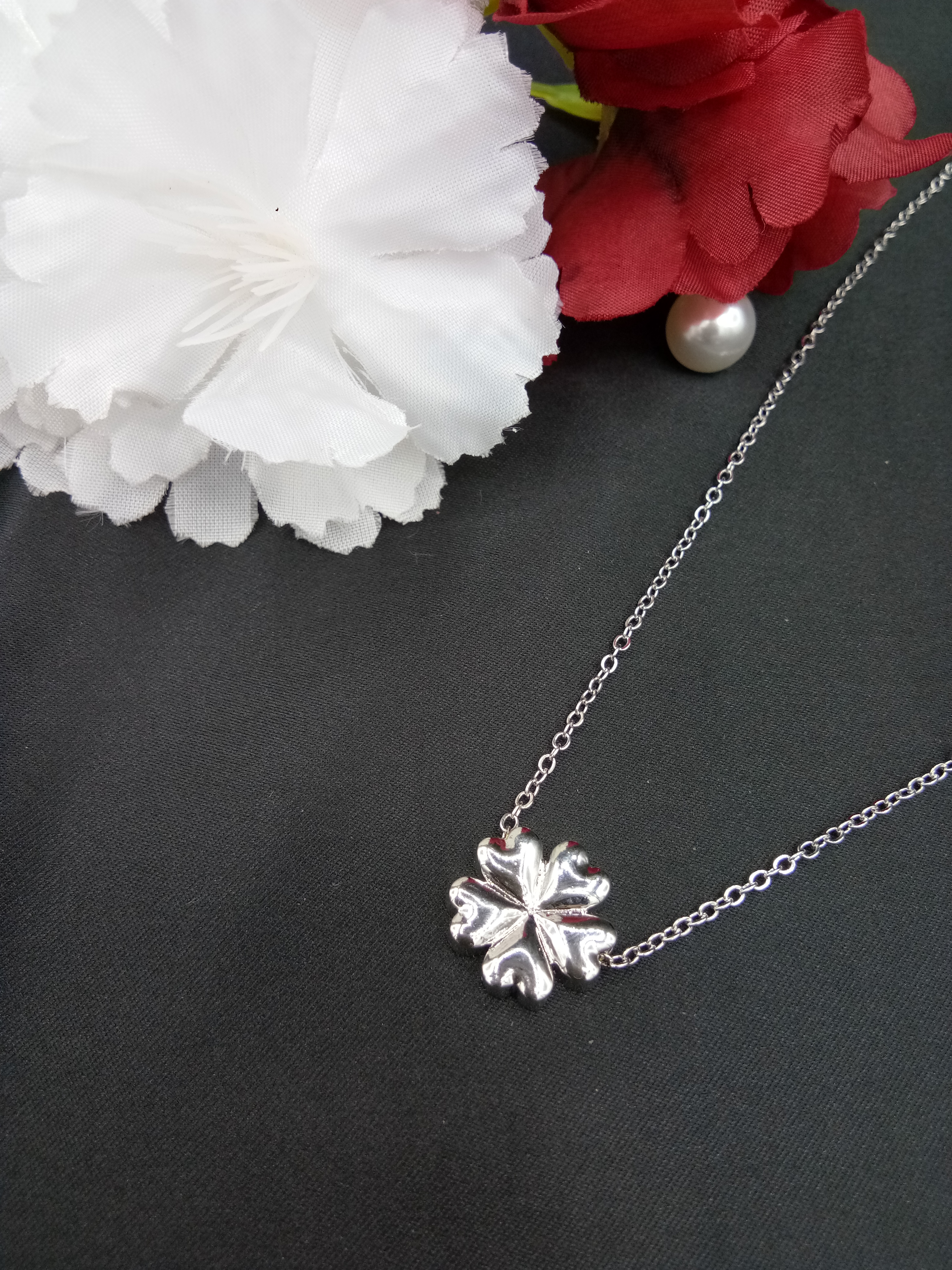 AD RODIUM PLAIN CHAIN PENDENT - 07197 NX