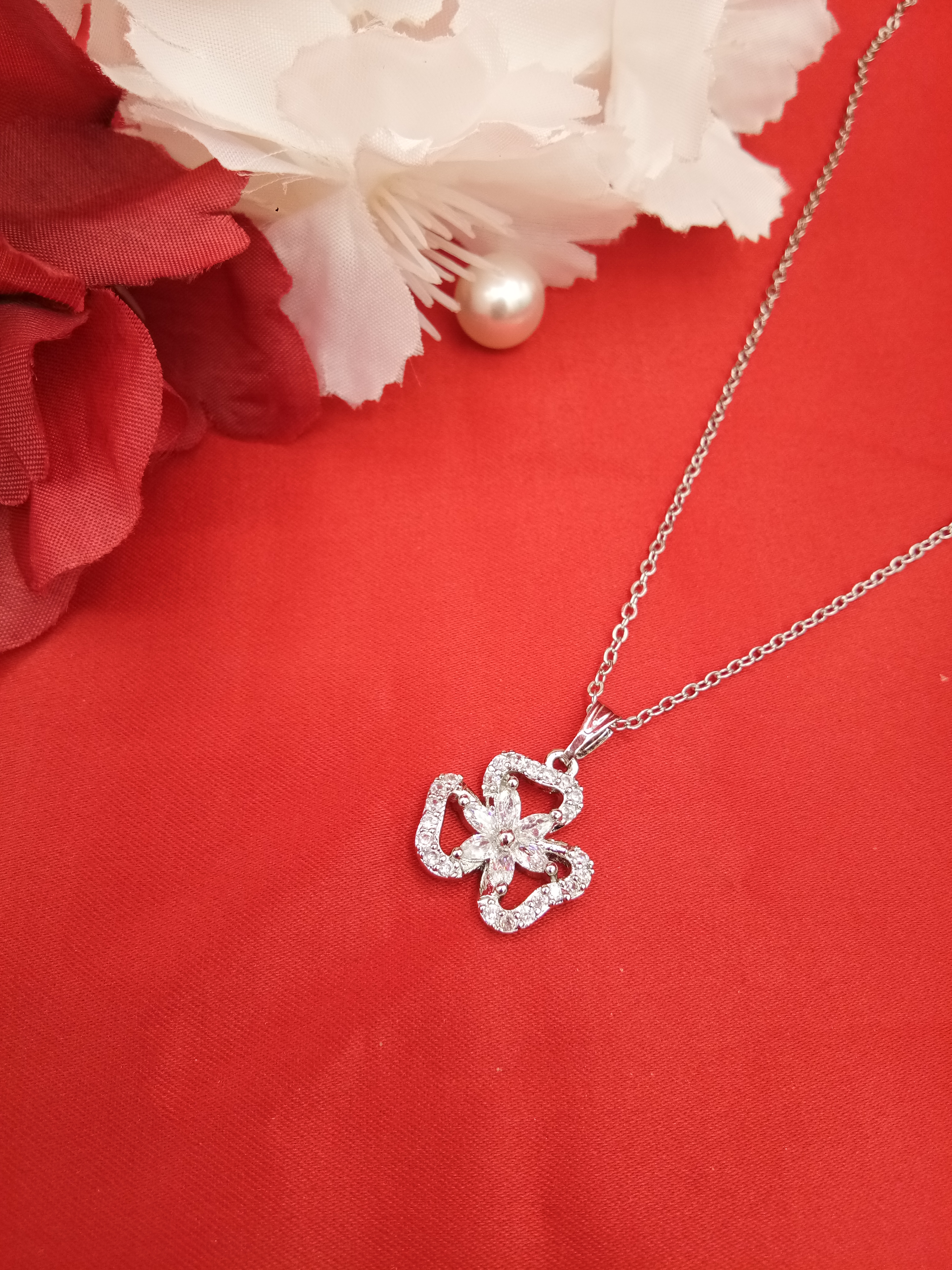 AD RODIUM WHITE PENDANT - 07157 NX