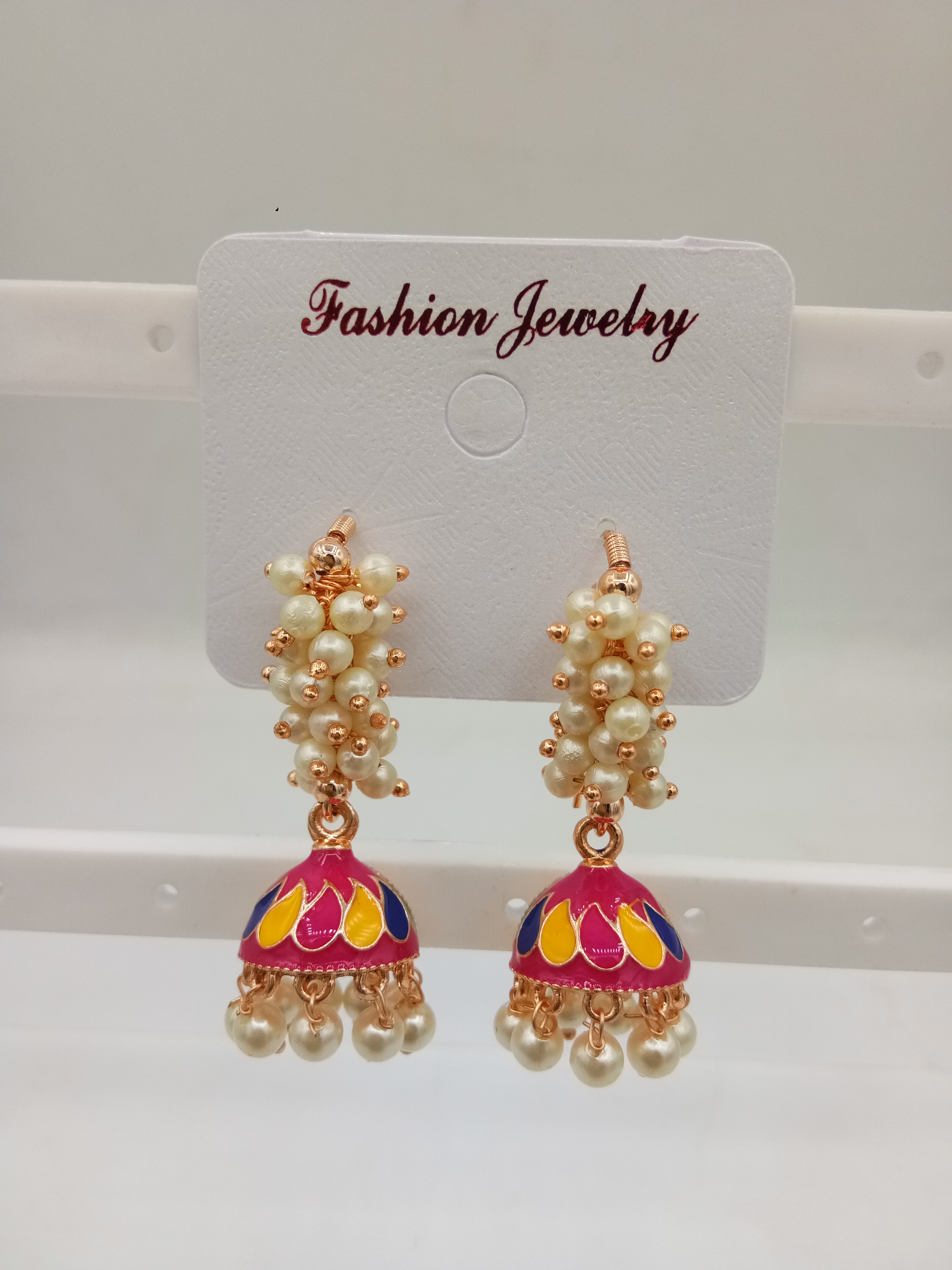 ROSE MULTI CMN GUCCHA JHUMKI - 523673