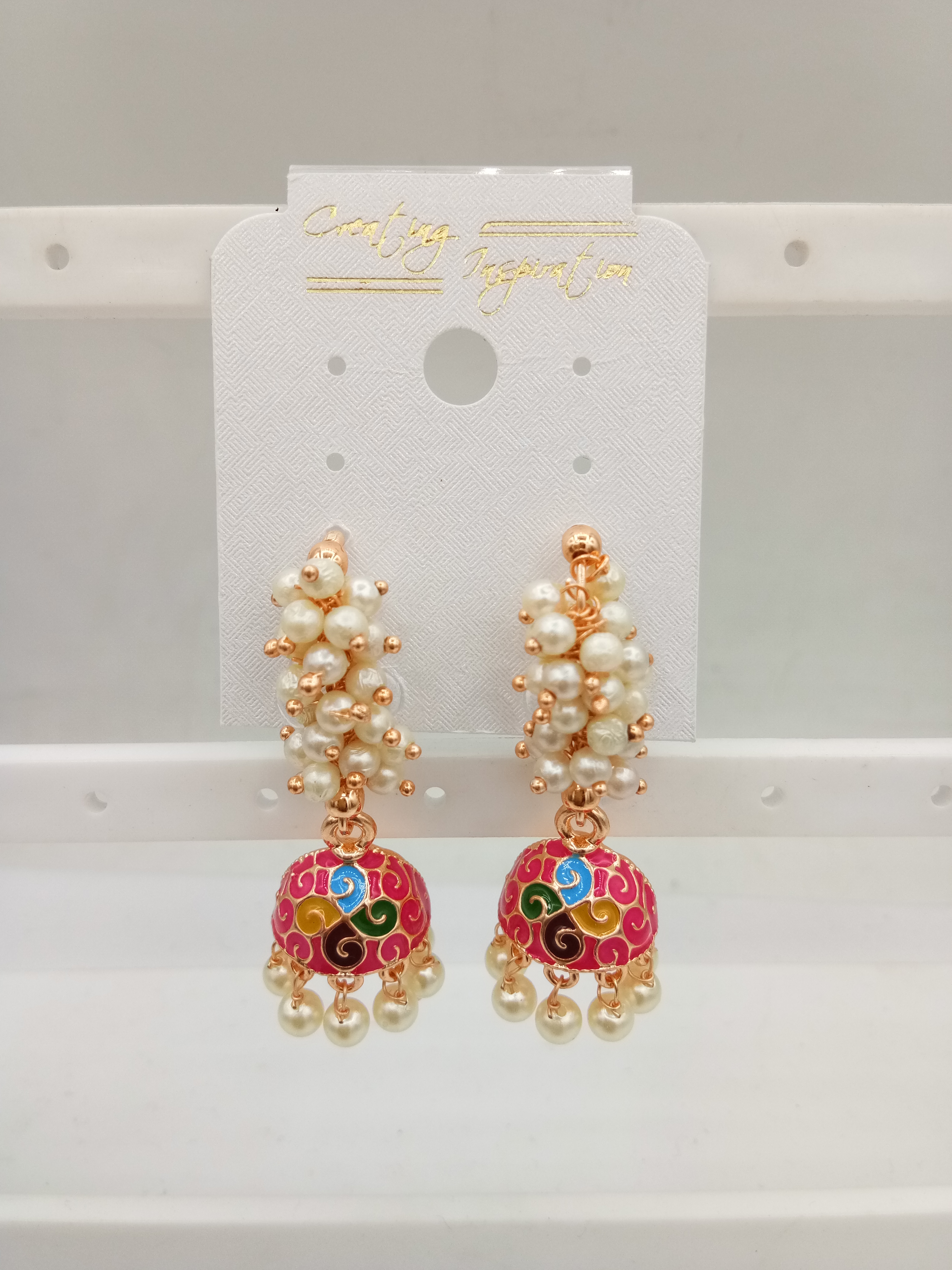 ROSE MULTI CMN GUCCHA JHUMKI - 522872