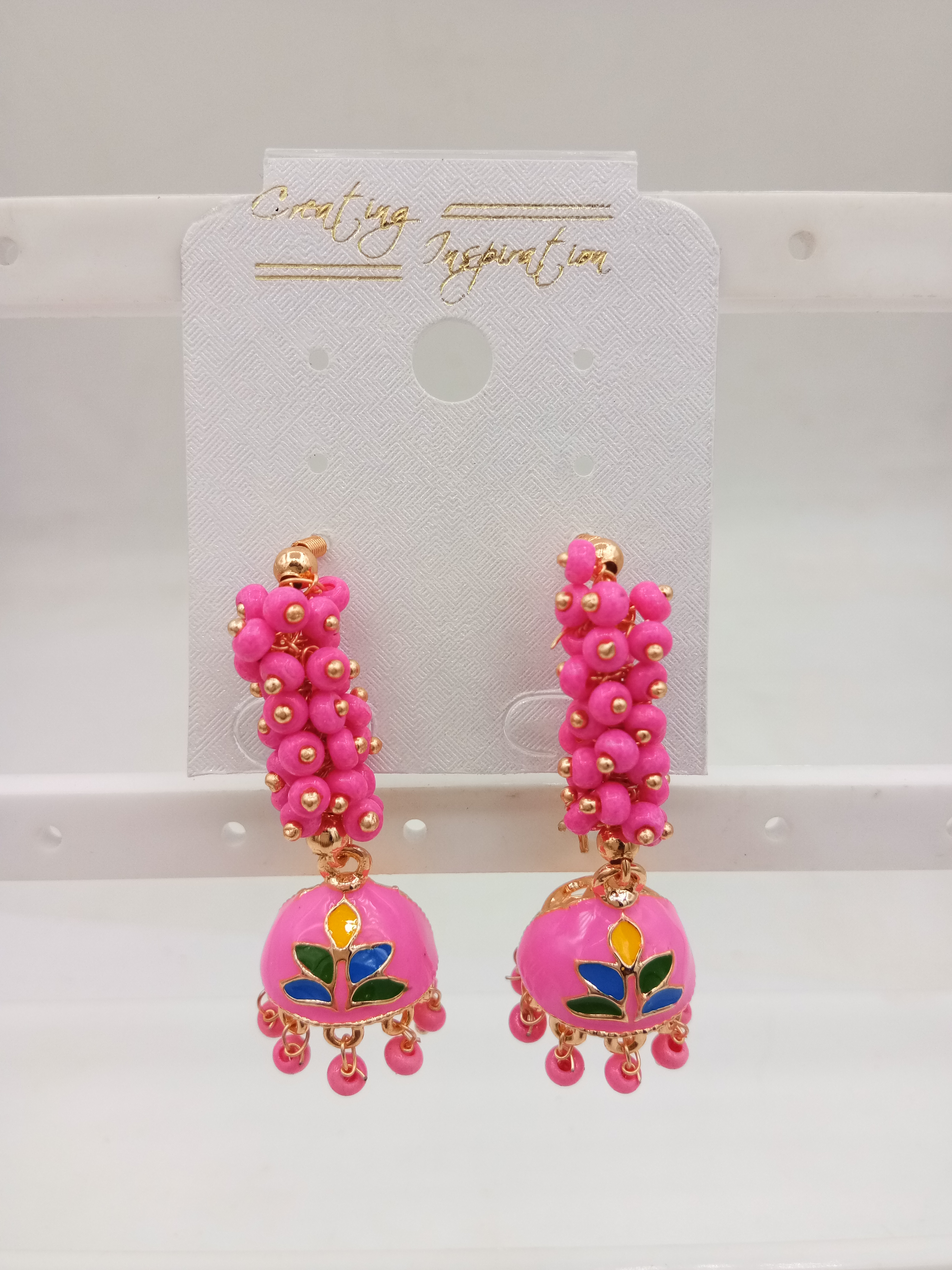 ROSE MULTI CMN CLR GUCCHA JHUMKI - 522496