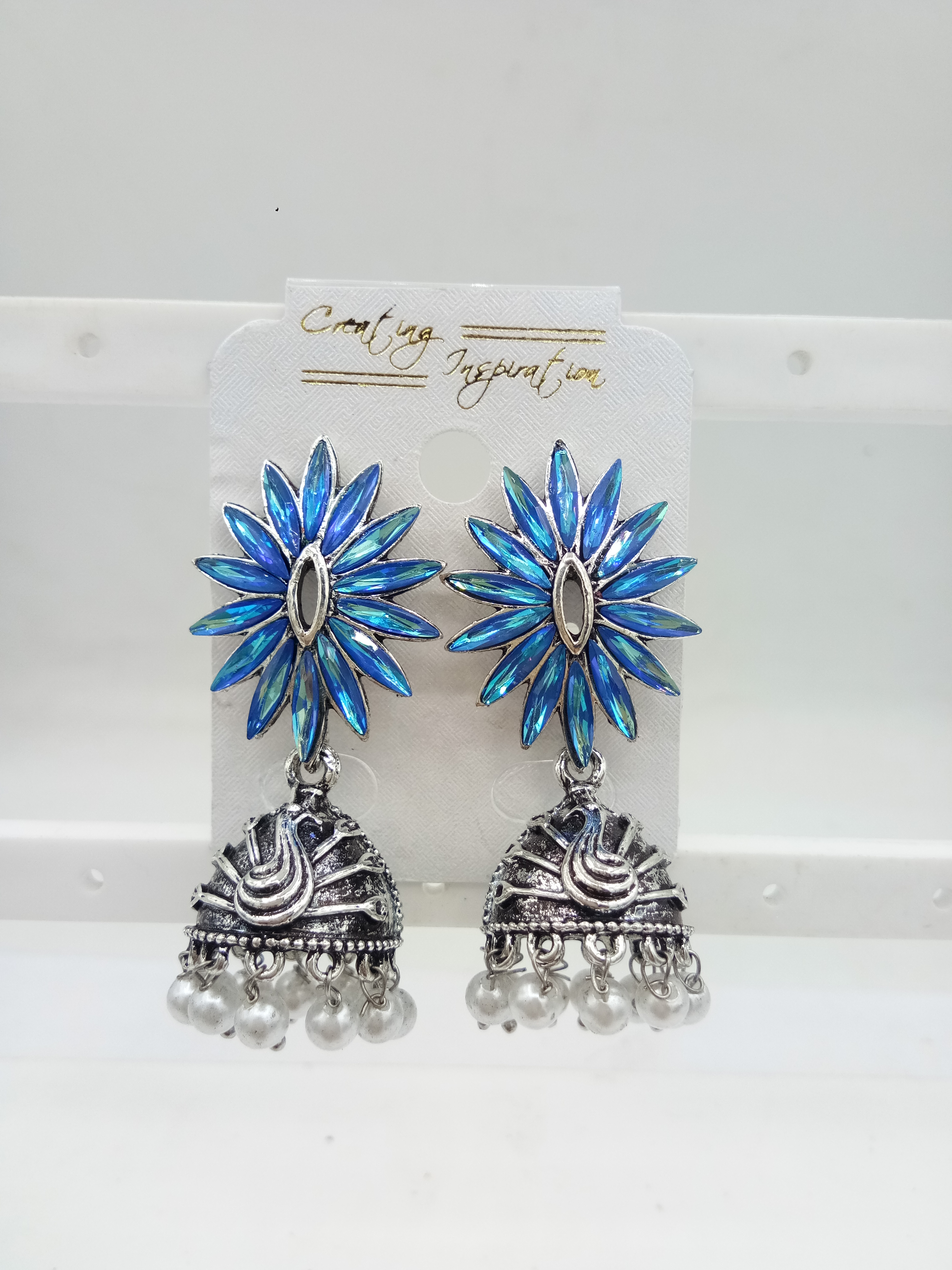 JERMAN SILVER ANTIQUE JHUMKI - 524132