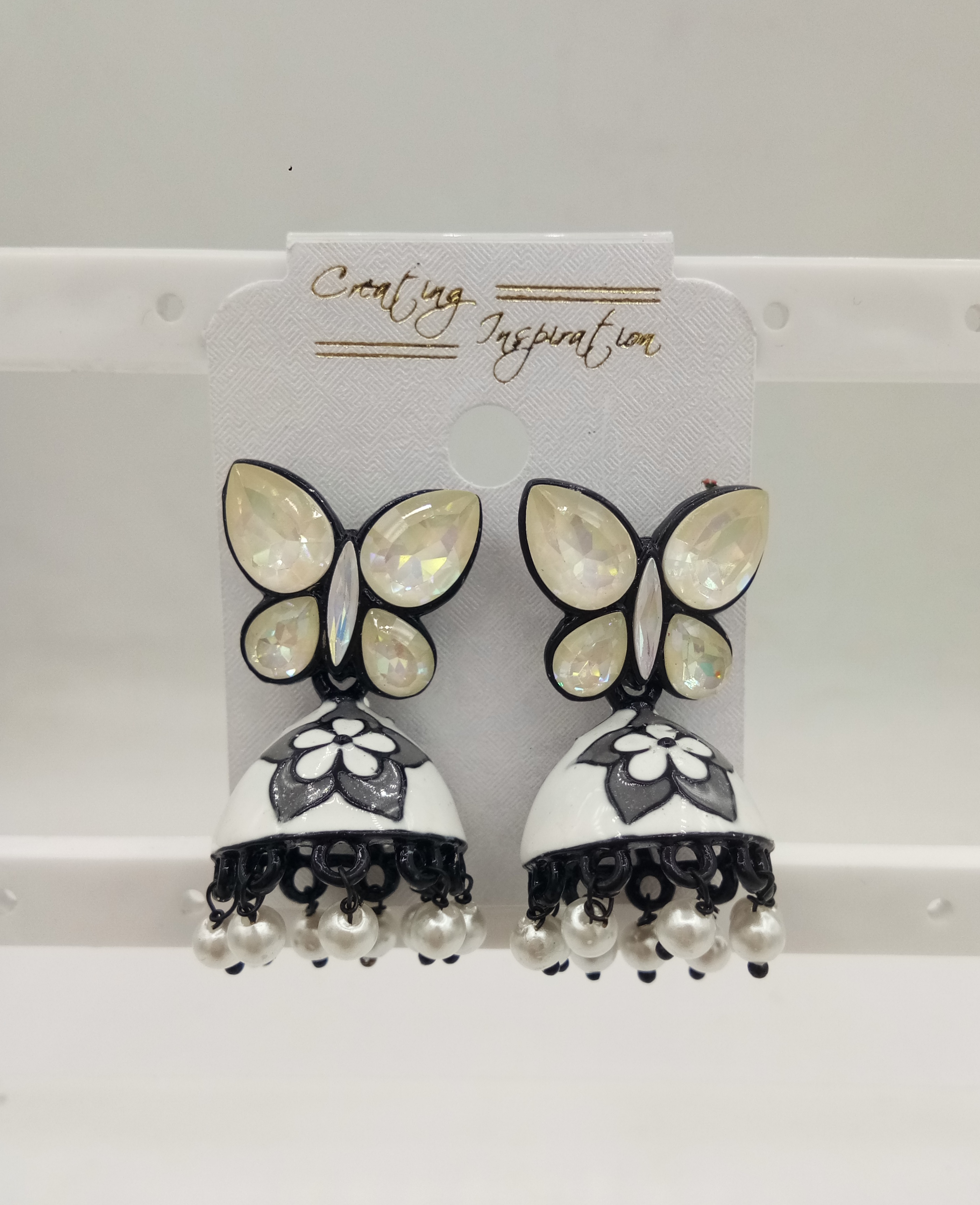 BLACK CLR + CLR MEENA ASSSST JHUMKI - 524138