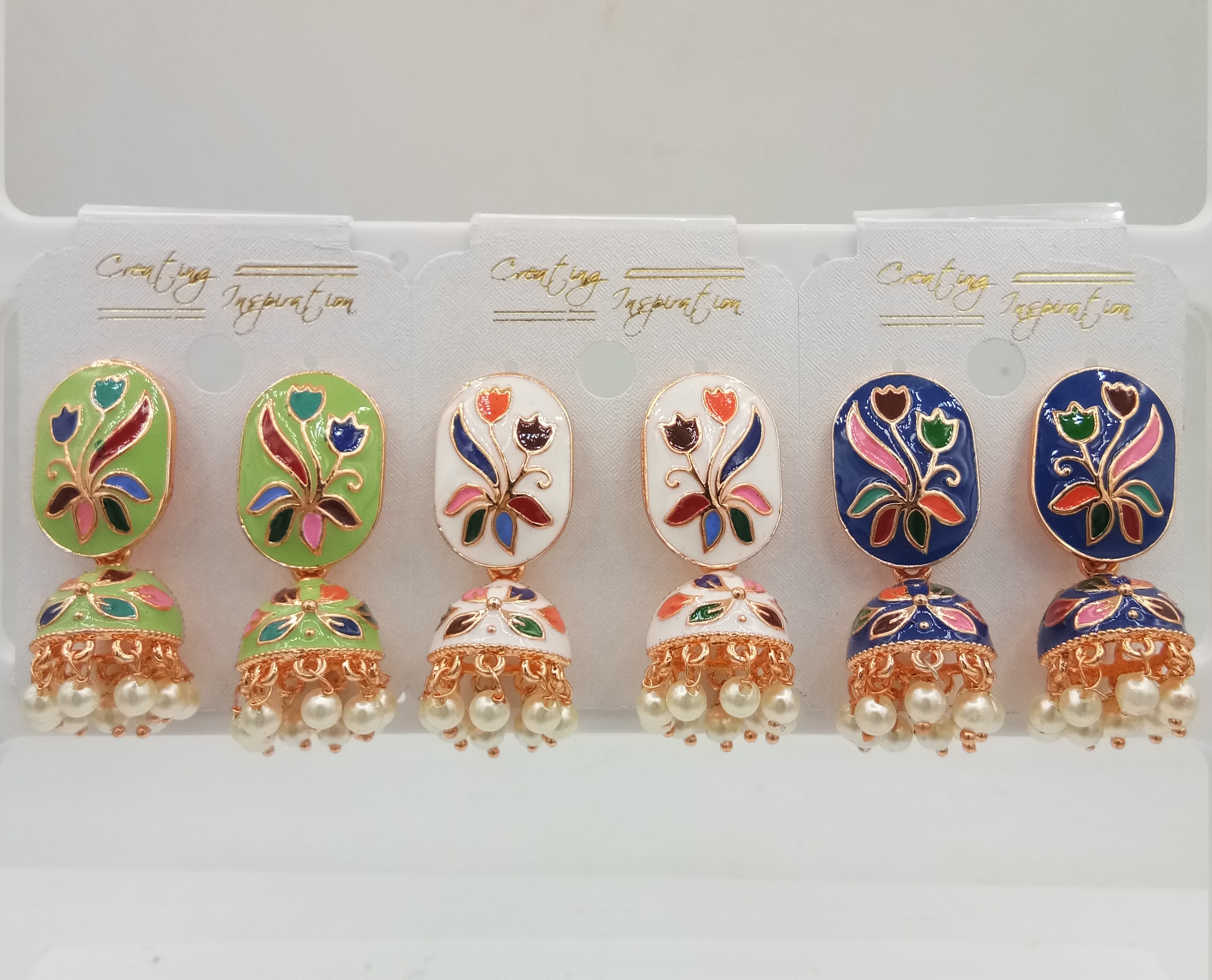 ROSE MULTI CMN 3 JODI JHUMKI - 522661