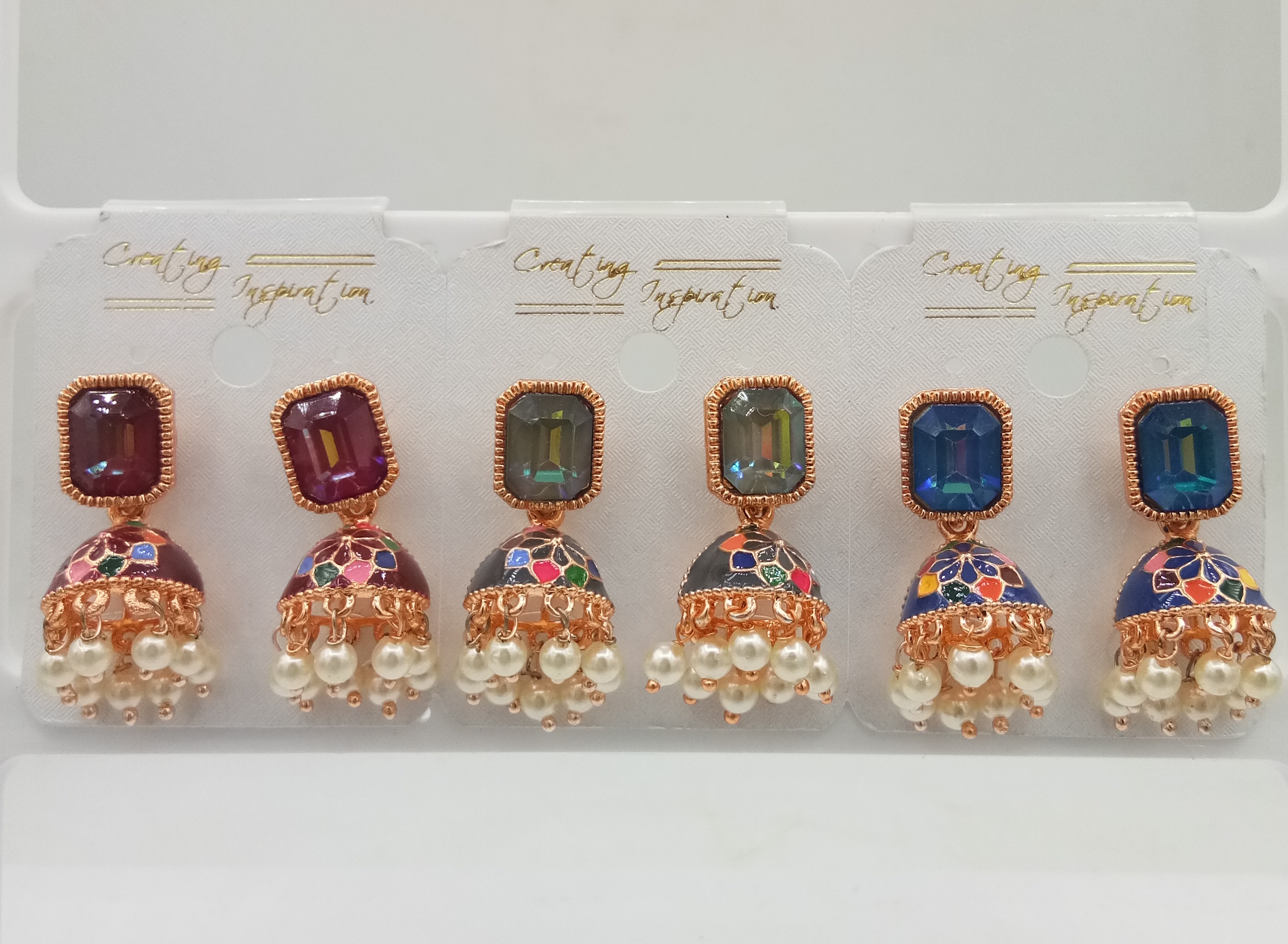 ROSE MULTI CMN 3 JODI JHUMKI - 524018