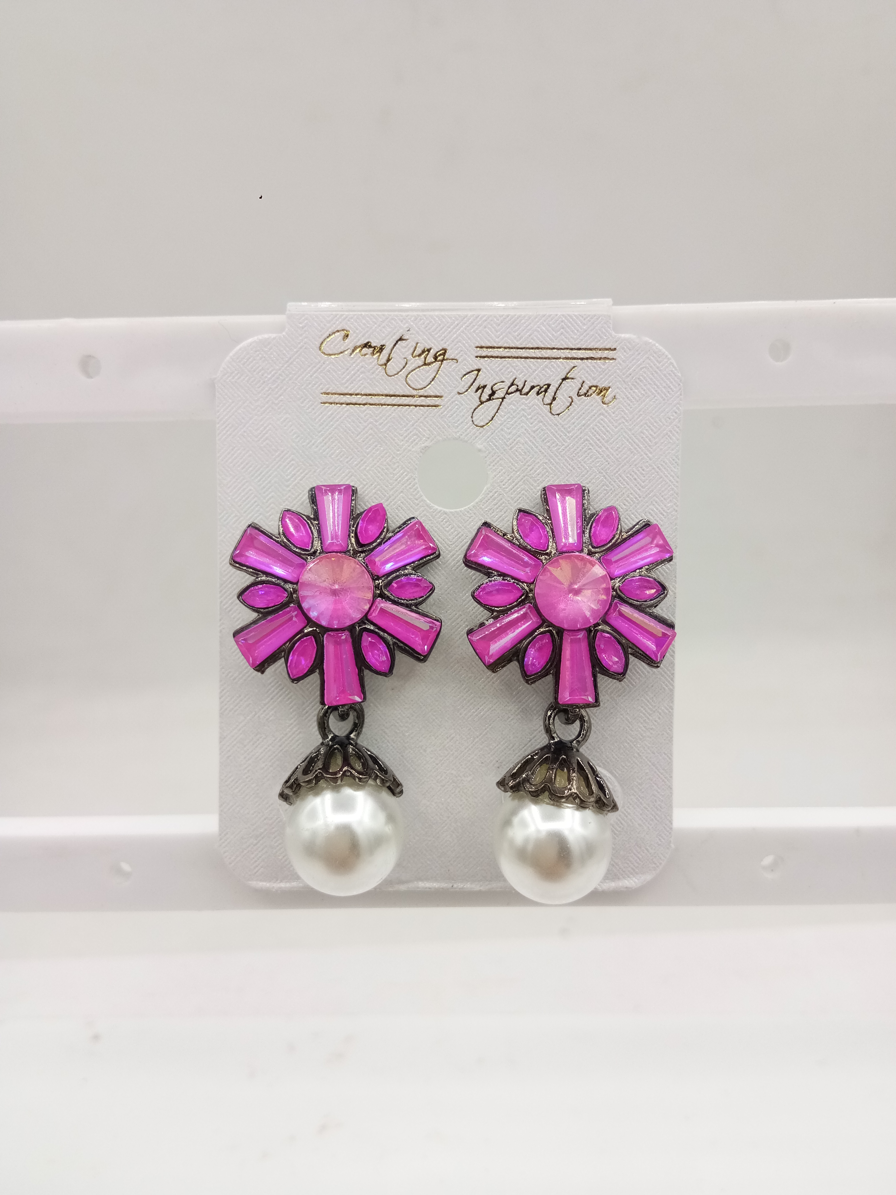 GUNMATEL CLR ASSST+WT MOTI TOPS - 1111467