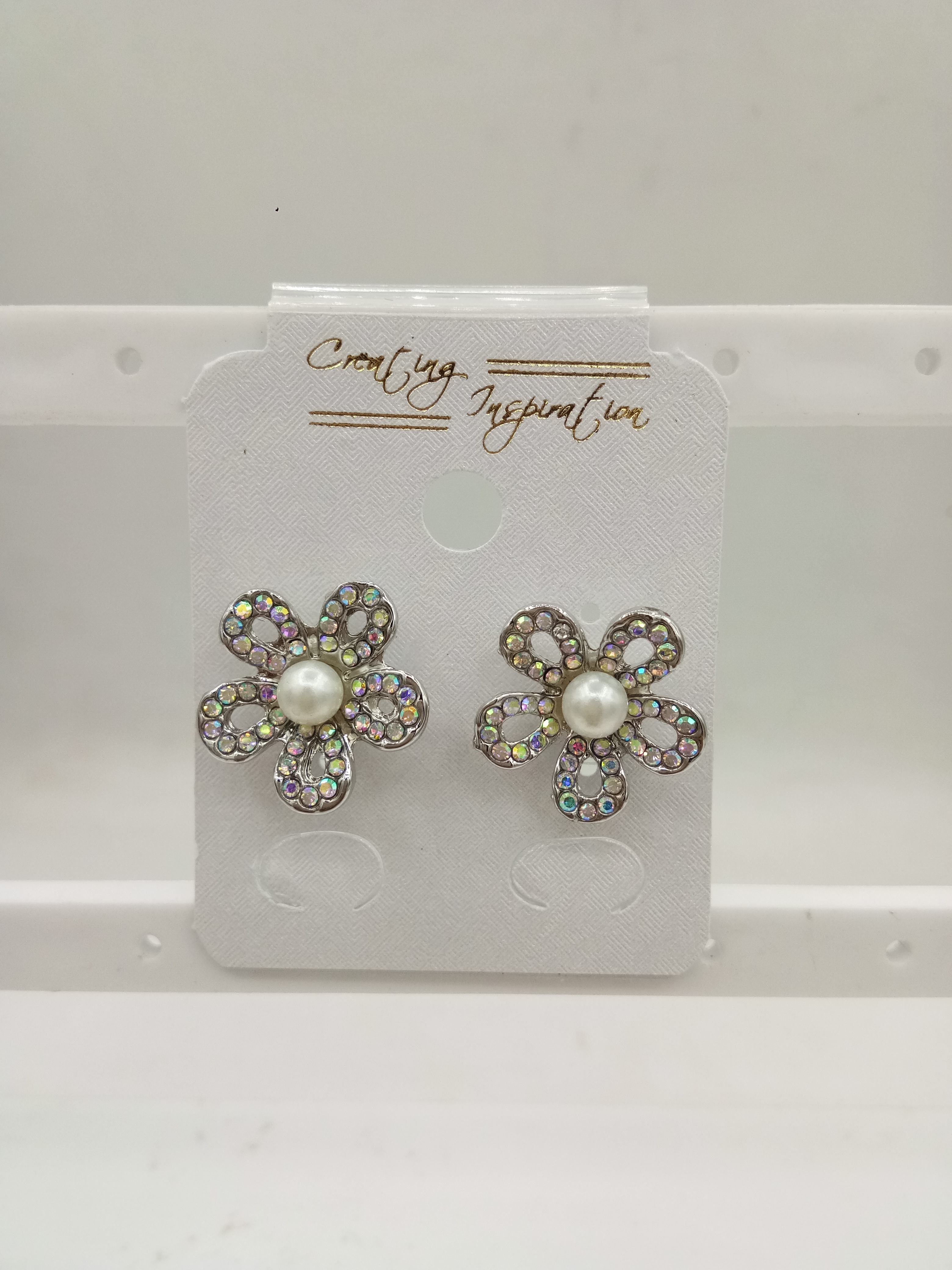 RODIUM RAINBOW STONE WT MT TOPS - 111439