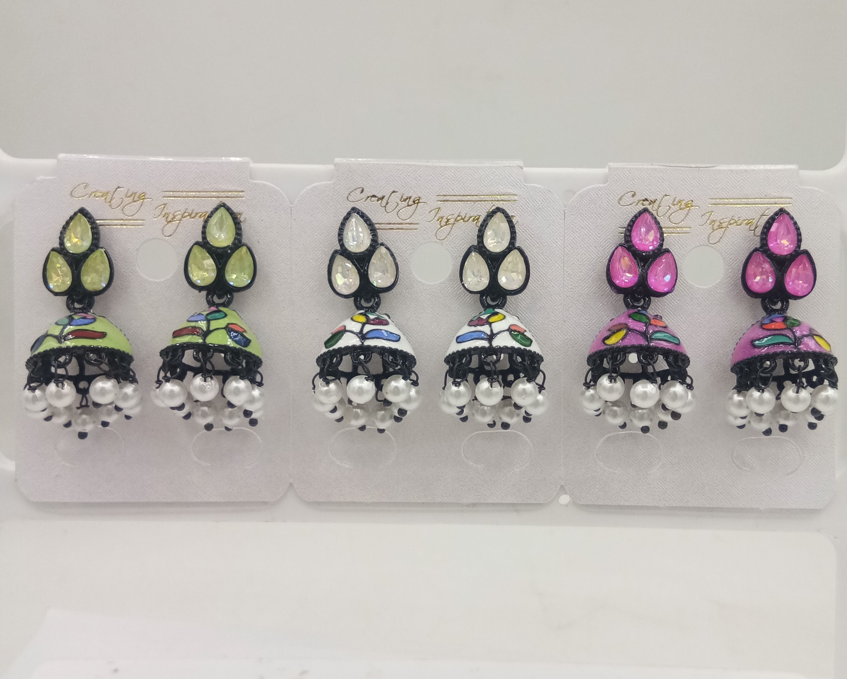 BLACK MULTI 3 JODI JHUMKI - 524030