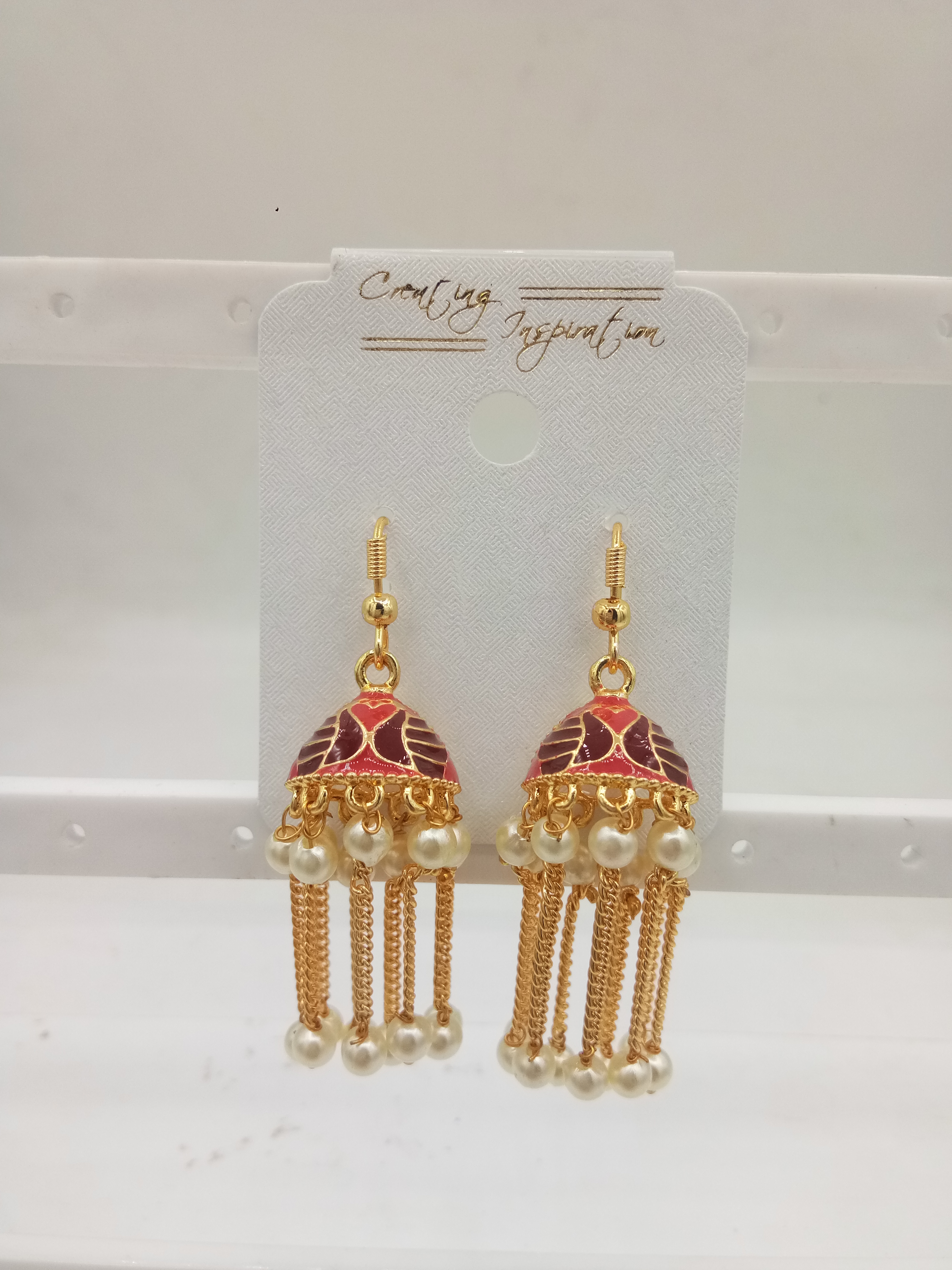 L.G AKDA CLR+CLR MEENA CHAIN JHUMKI - 523870