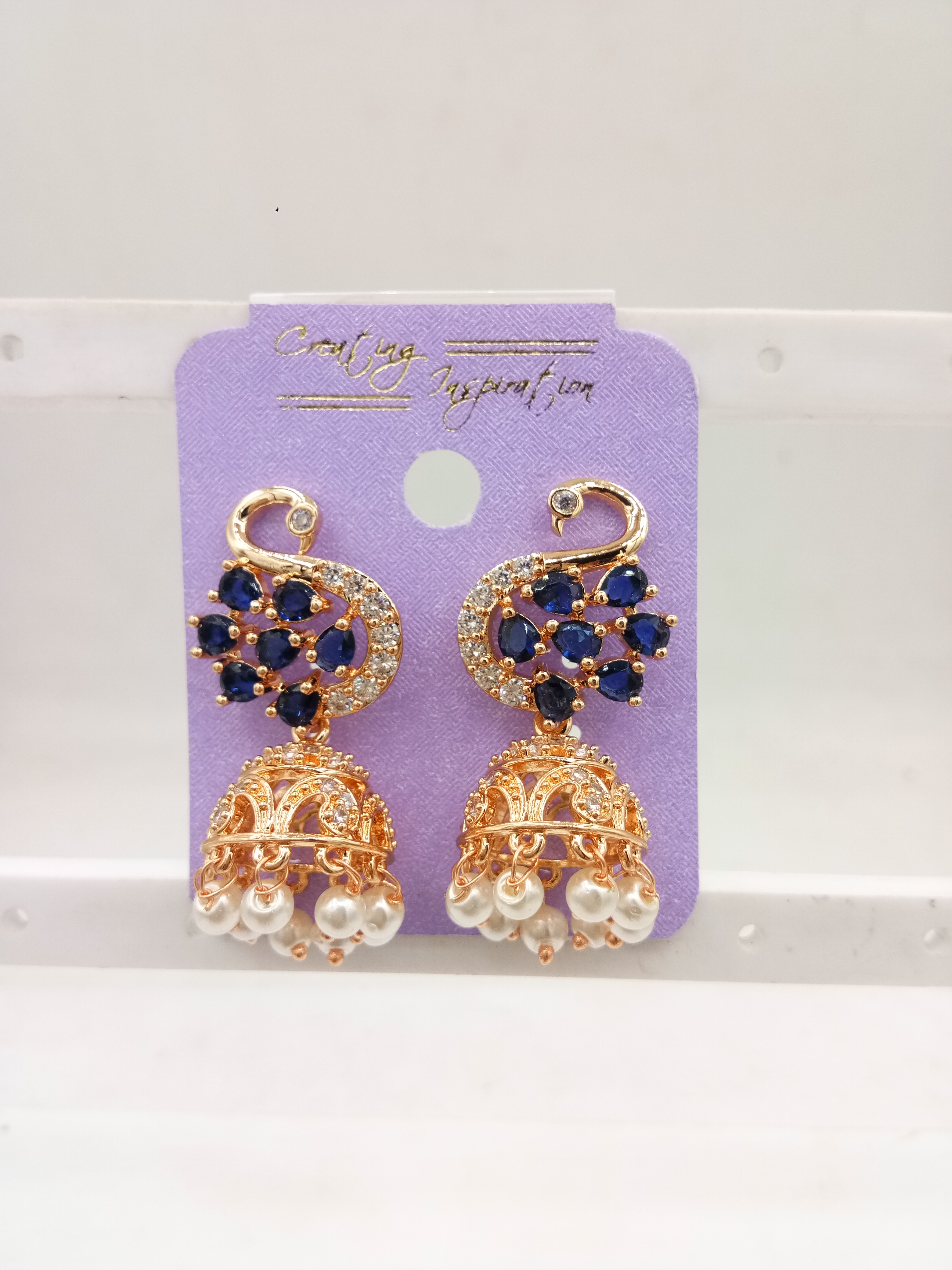 AD ROSE CLR JHUMKI - 21229 NX