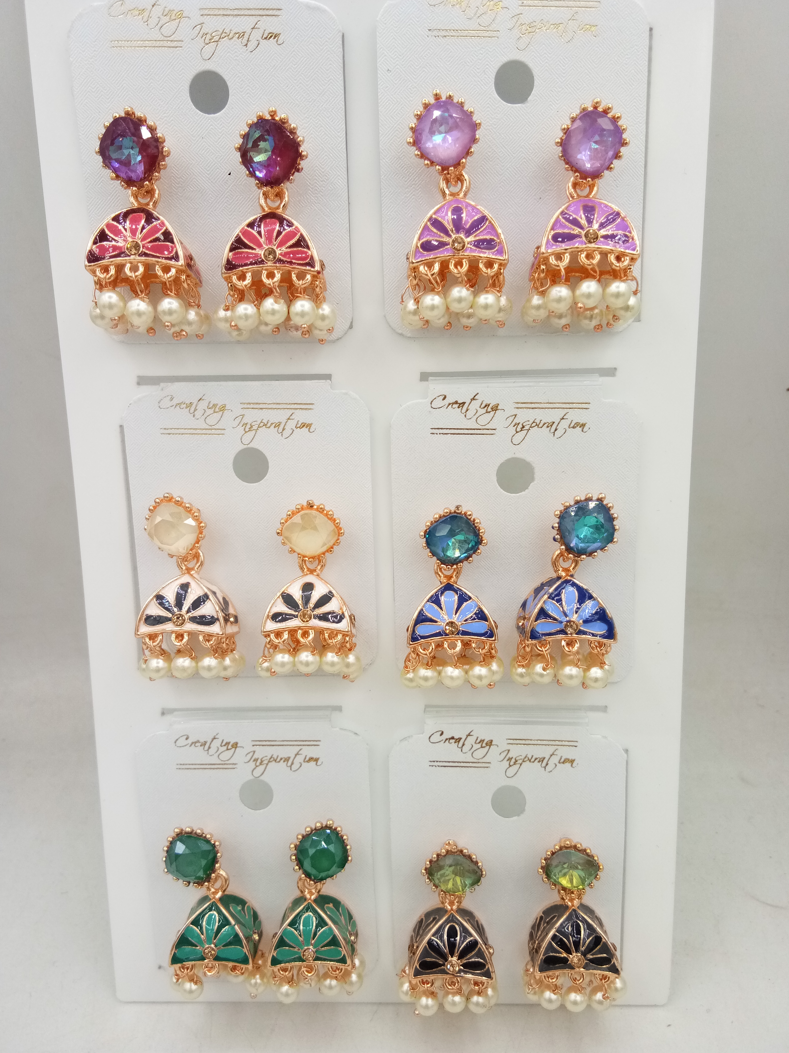 ROSE CMN 6 JODI TRAY JHUMKI - 525022