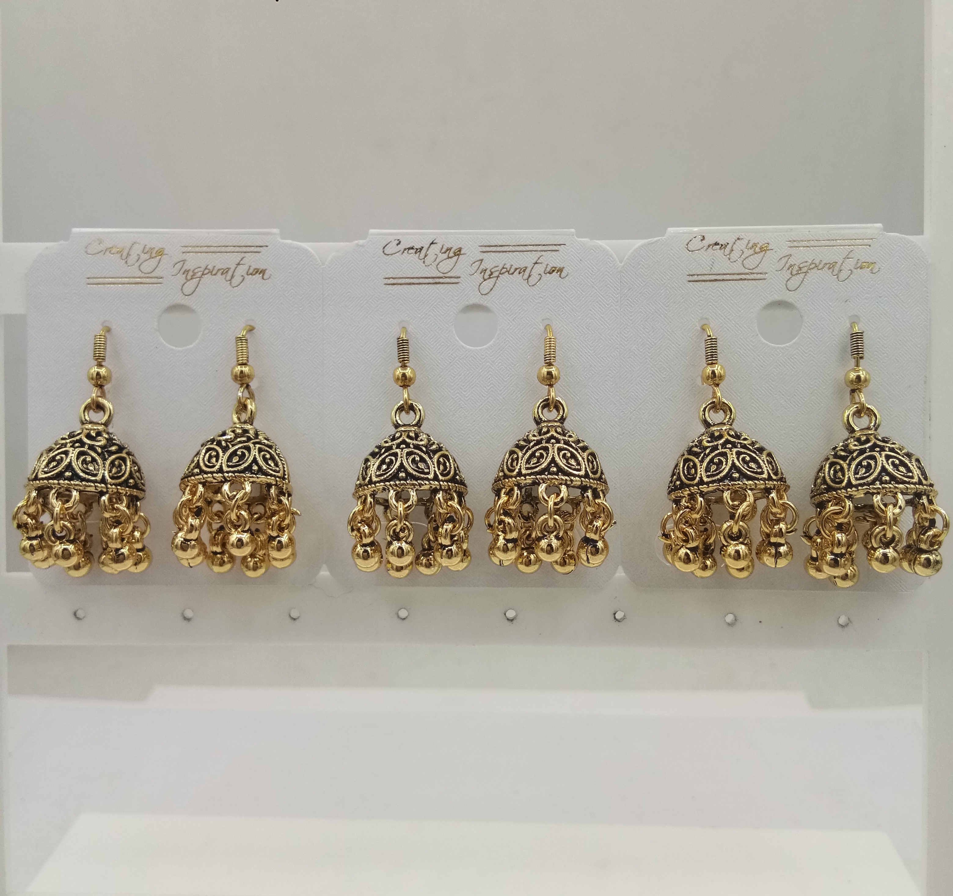 GERMAN GOLD AKDA SMALL JHUMKI - 521954