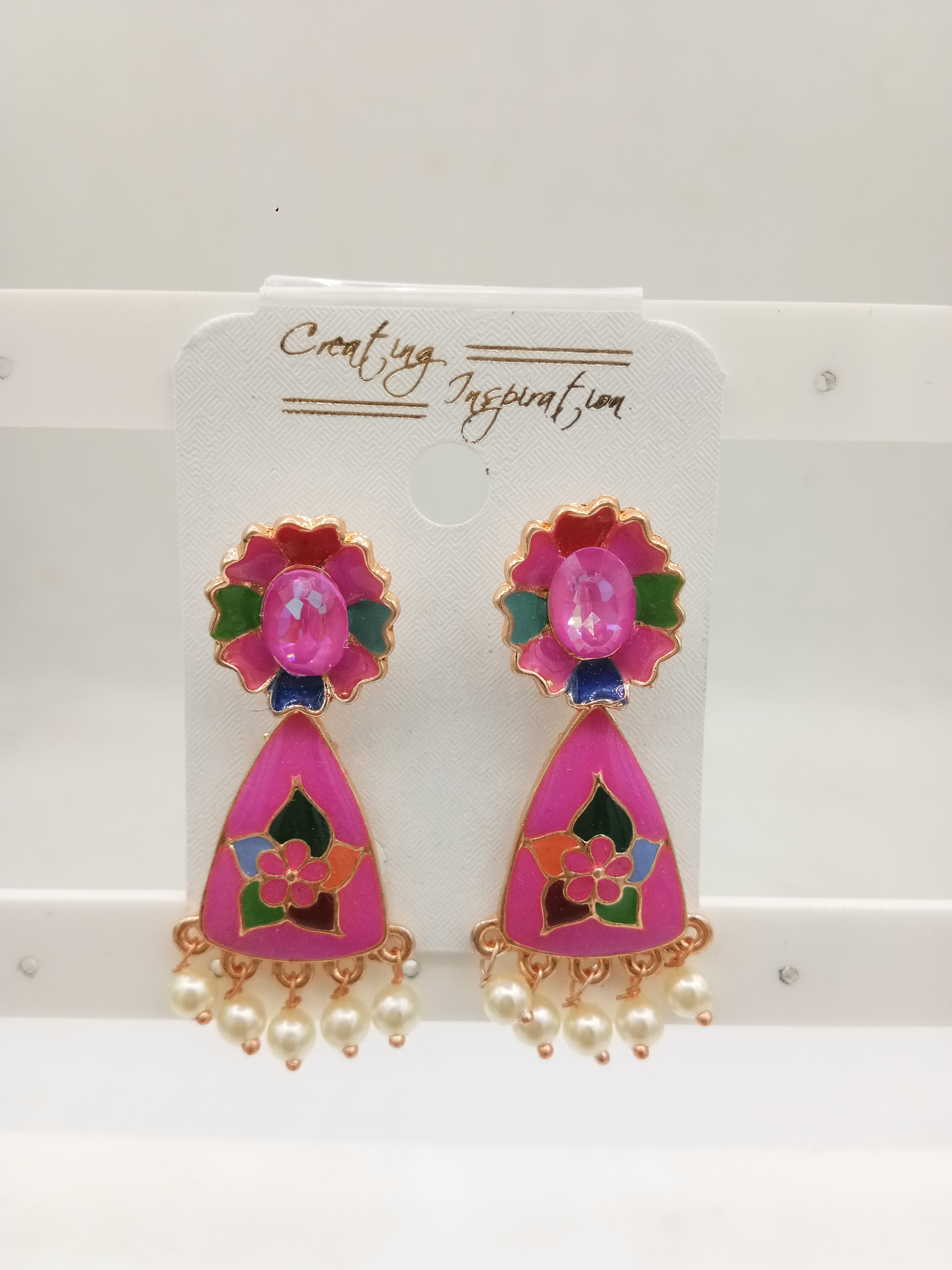 S ROSE MULTI MEENA ASSST EARRINGS - 524164