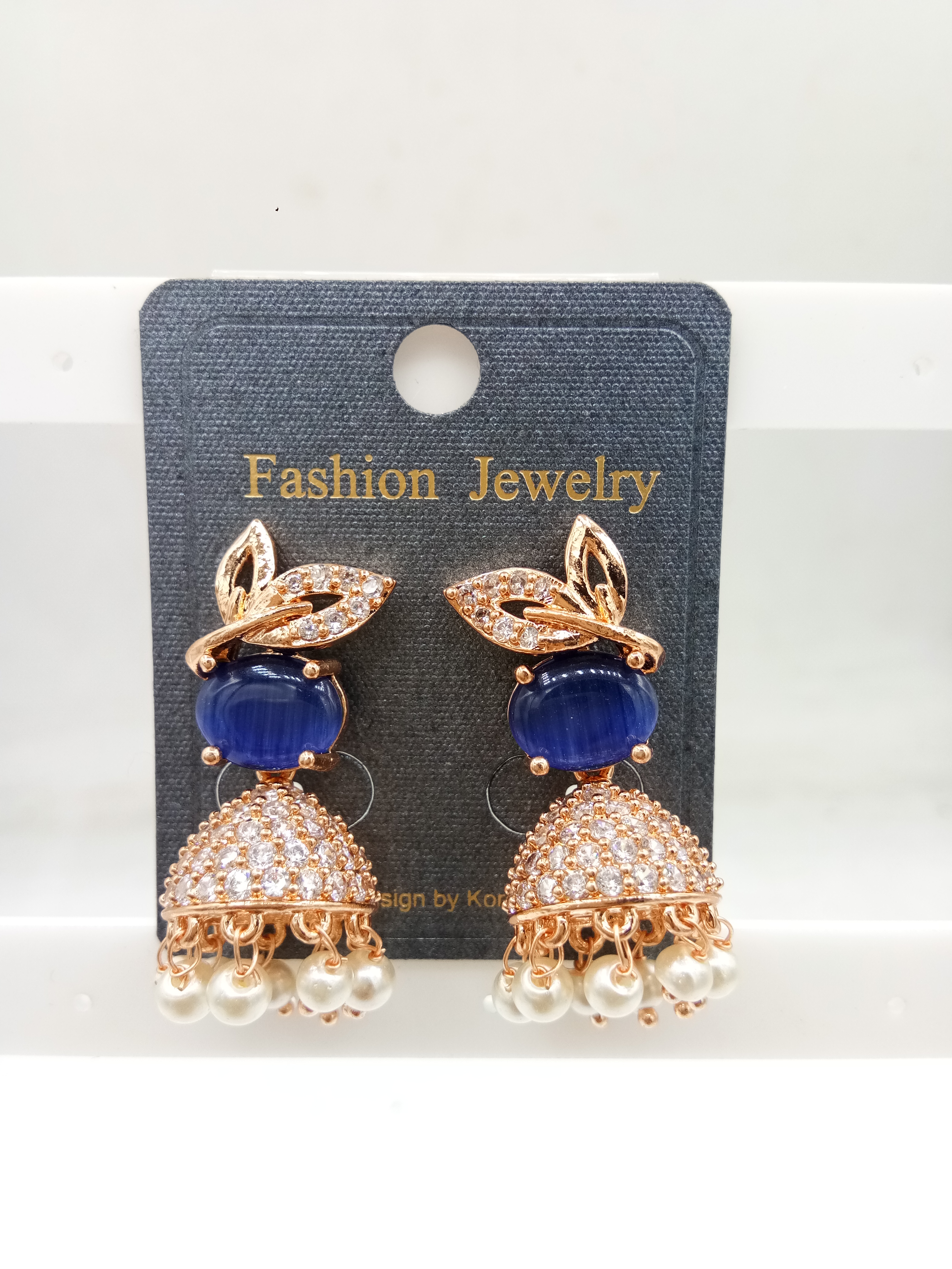 AD ROSE COLOR JHUMKI - 21403 NX