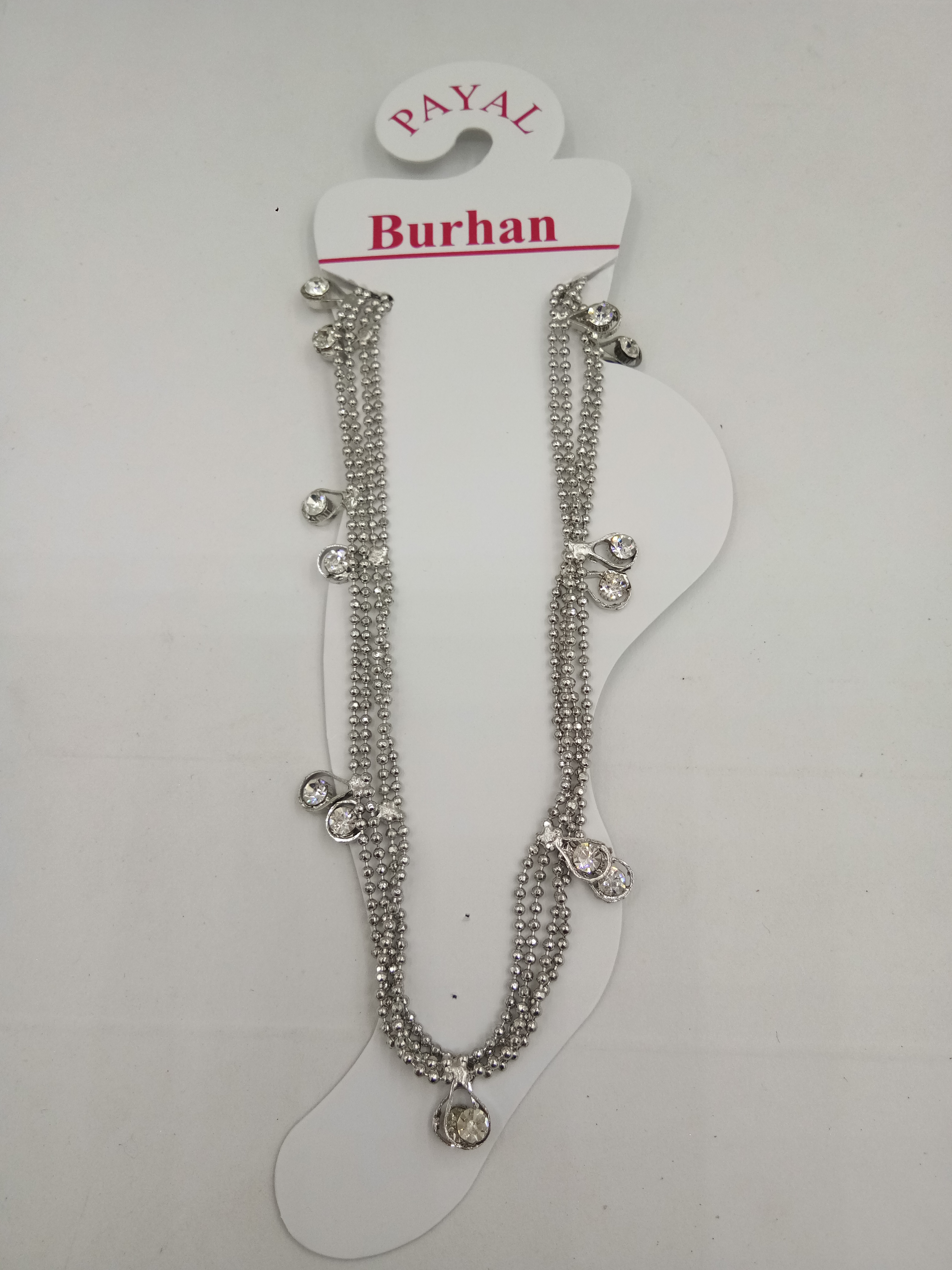 NICKEL CHAIN PAYAL - 0316