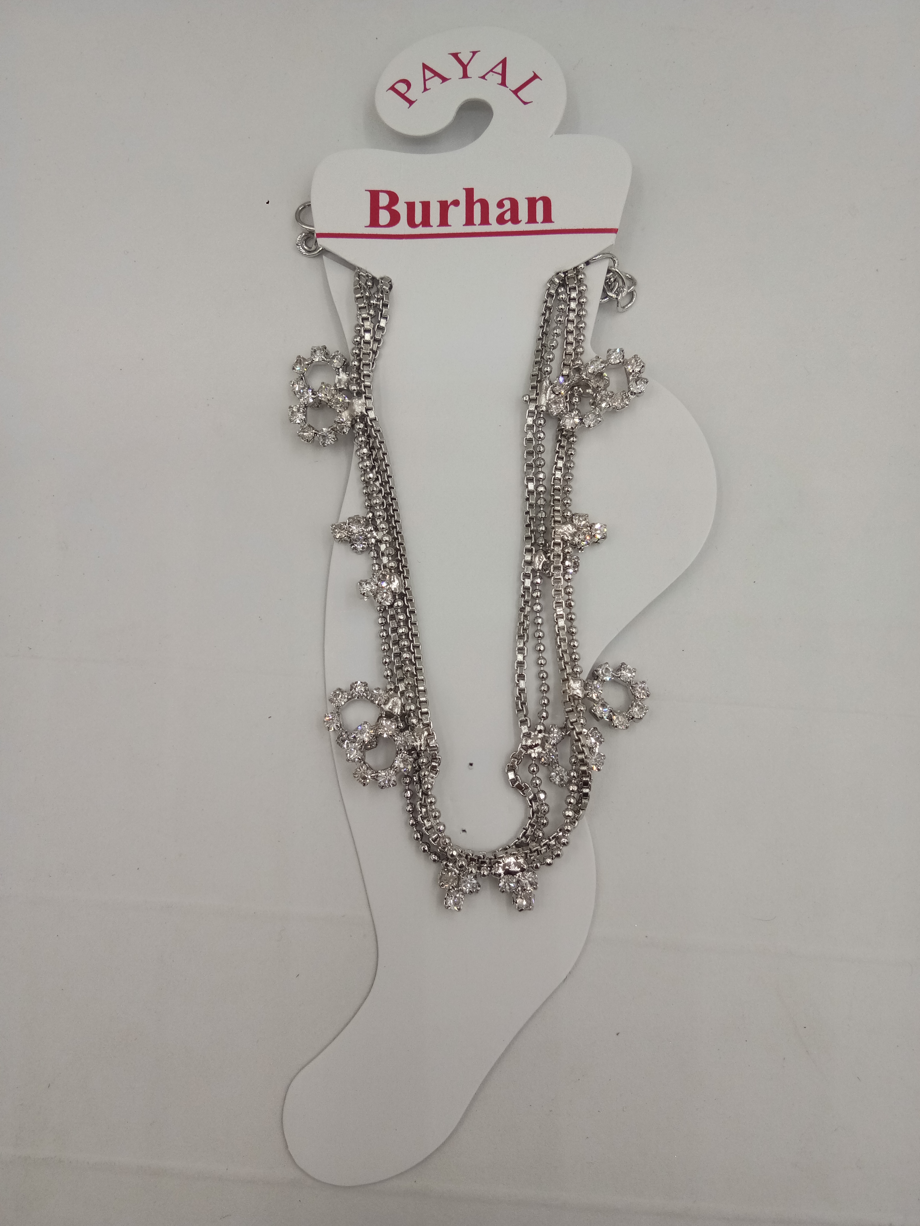 NICKEL CHAIN PAYAL - 0200