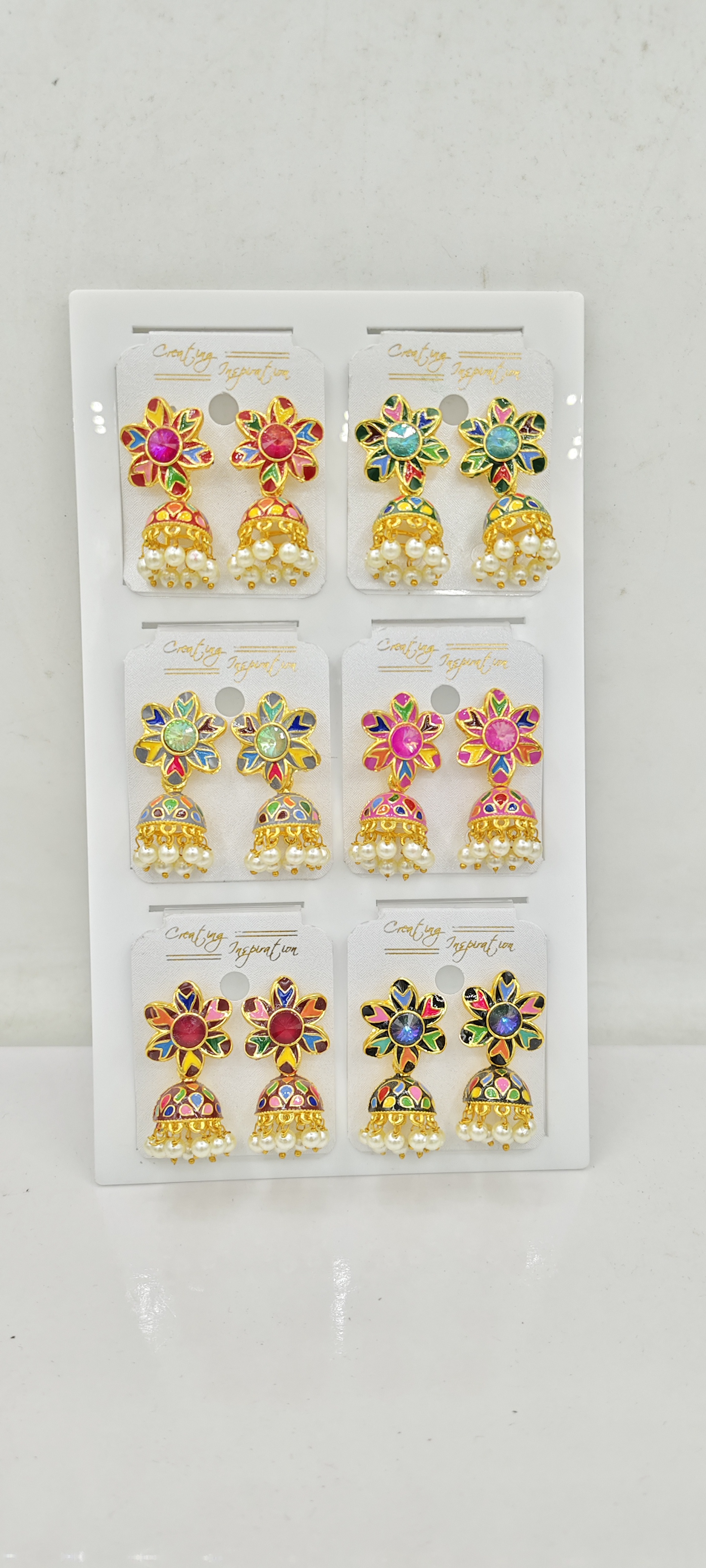 LG MULTI CMN 6 JODI TRAY JHUMKI - 521340