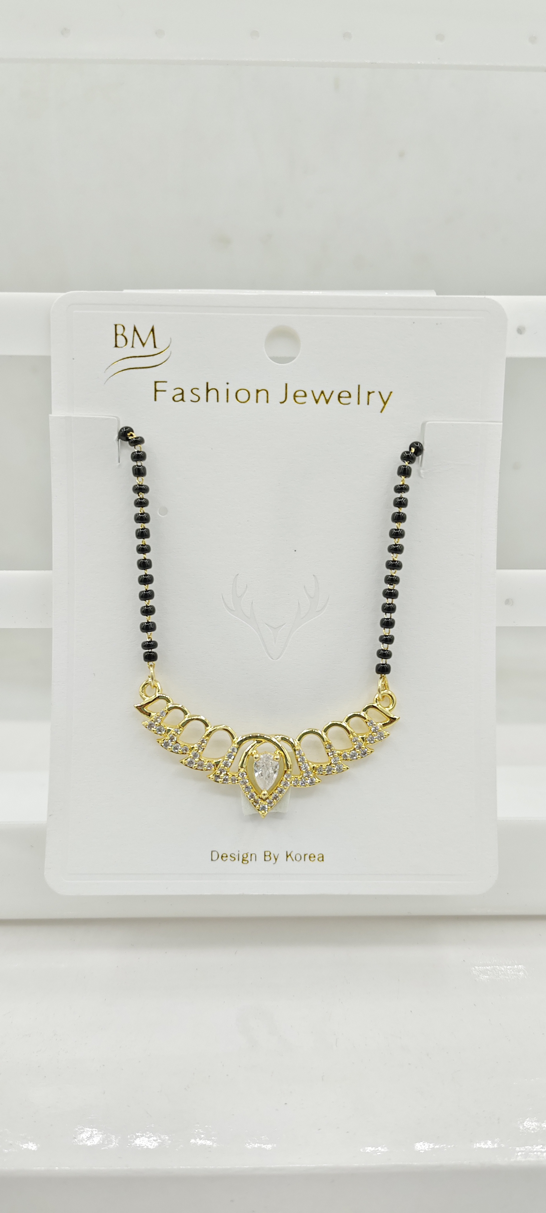 AD YELLOW GOLD WHITE WITH CHAIN TANMANIYA - 72190