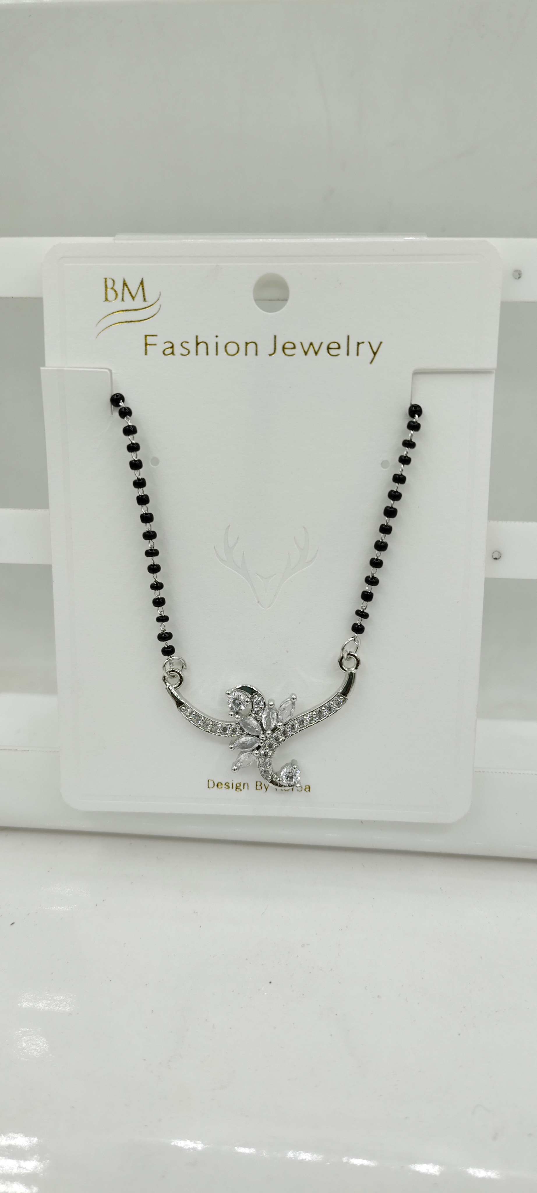 AD RODIUM WHITE SINGLE CHAIN TANMANIYA - 72103 NX