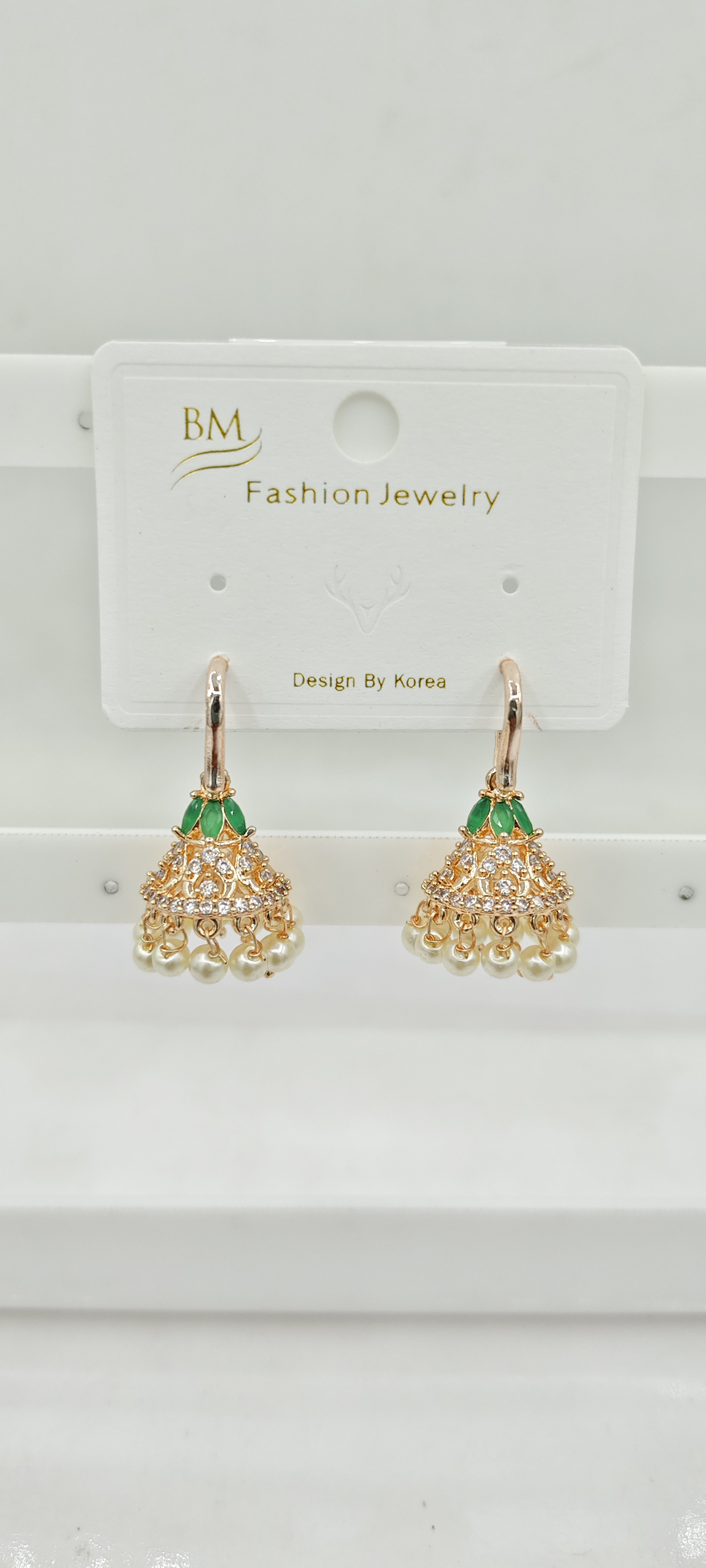 AD ROSE COLOR AKDA  JHUMKI - 21514 NX