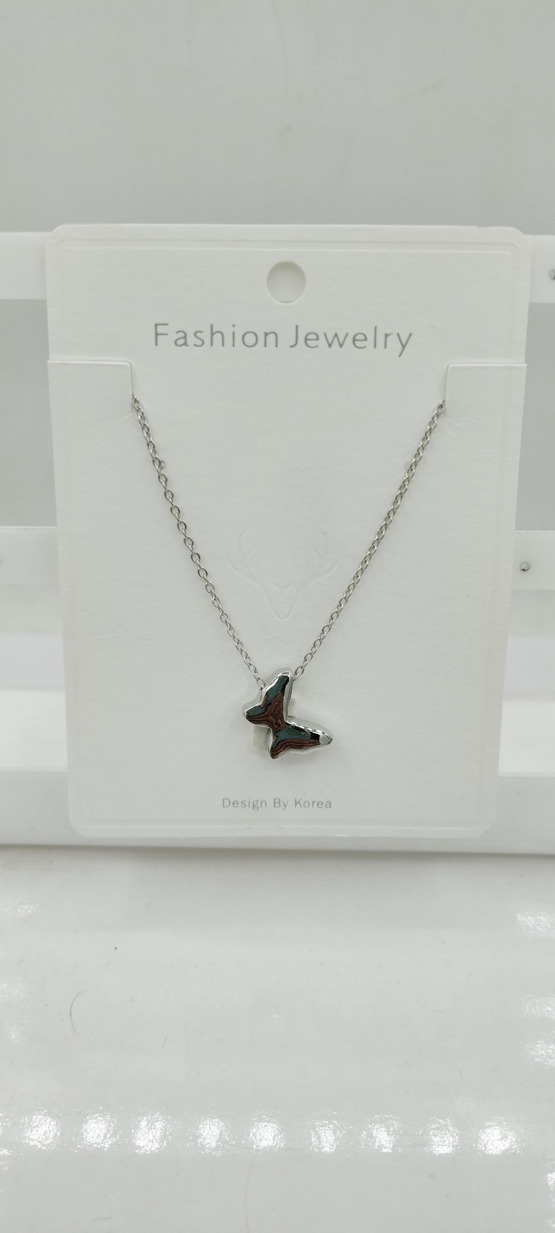 AD RODIUM PLAIN CHAIN PENDENT - 07198 NX