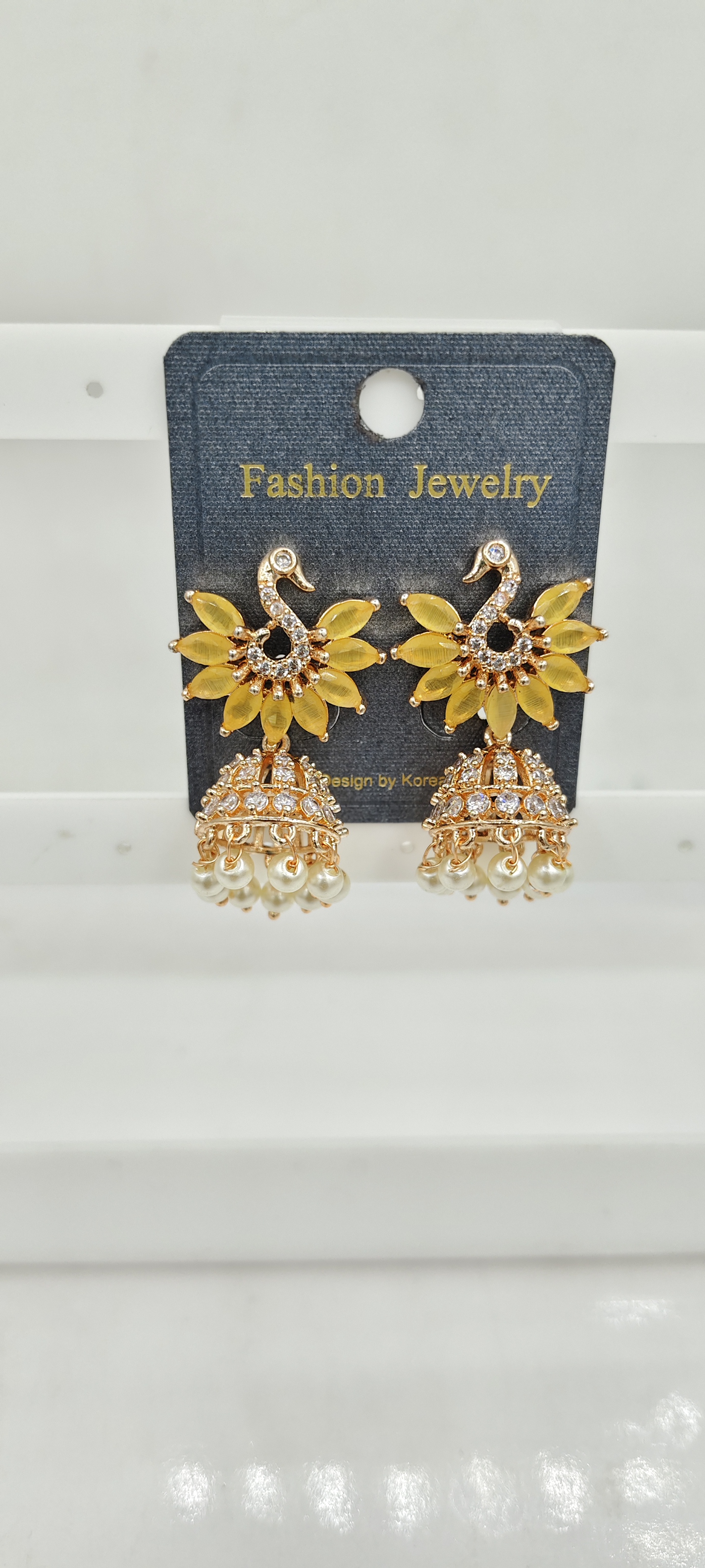 AD ROSE COLOR JHUMKI - 21309 NX