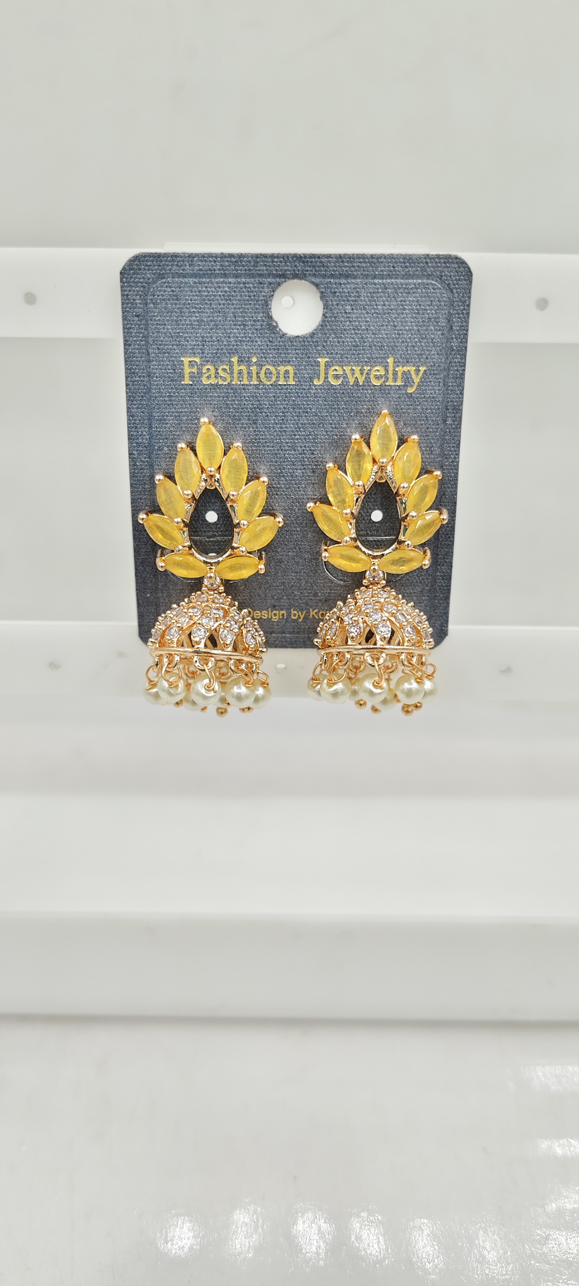 AD ROSE COLOR JHUMKI - 21311 NX