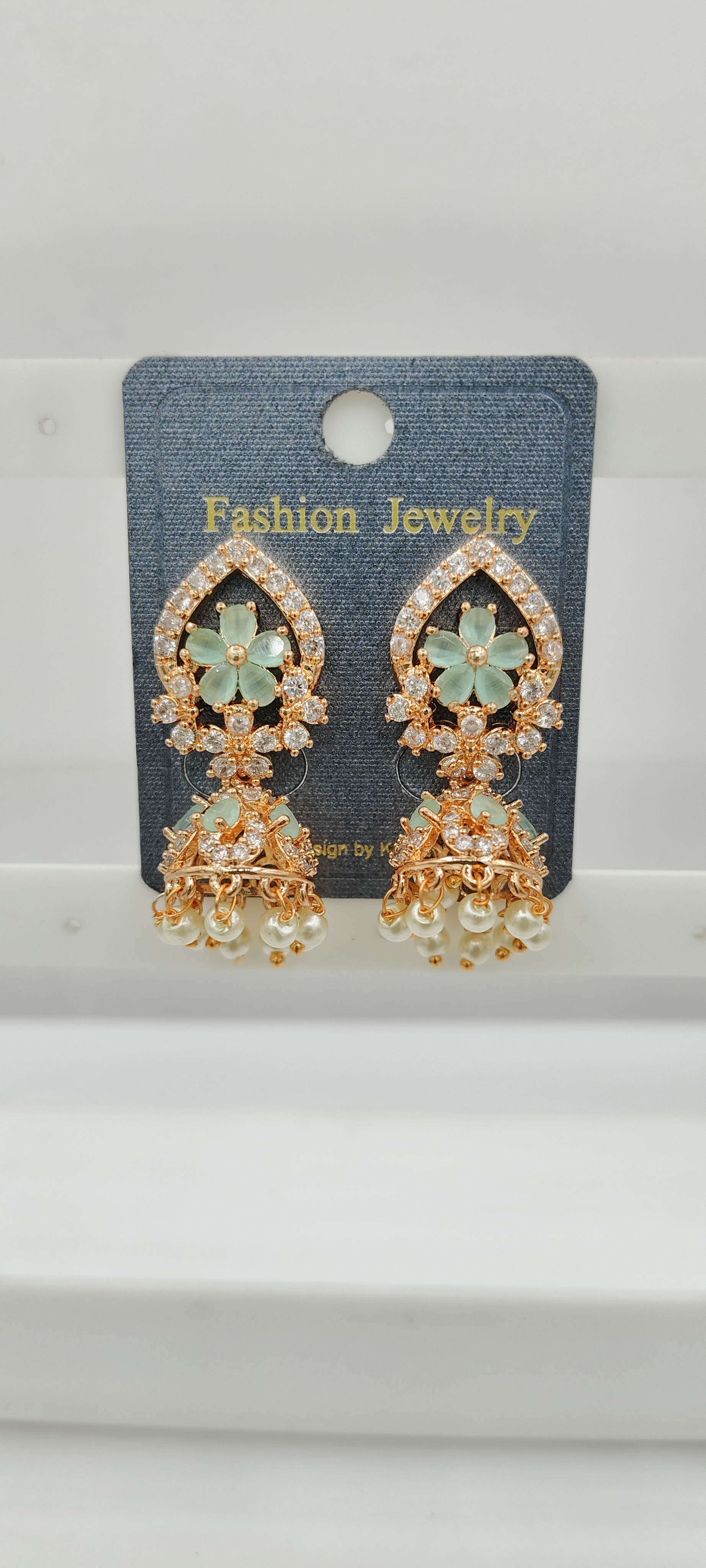 AD ROSE COLOR JHUMKI - 21312 NX